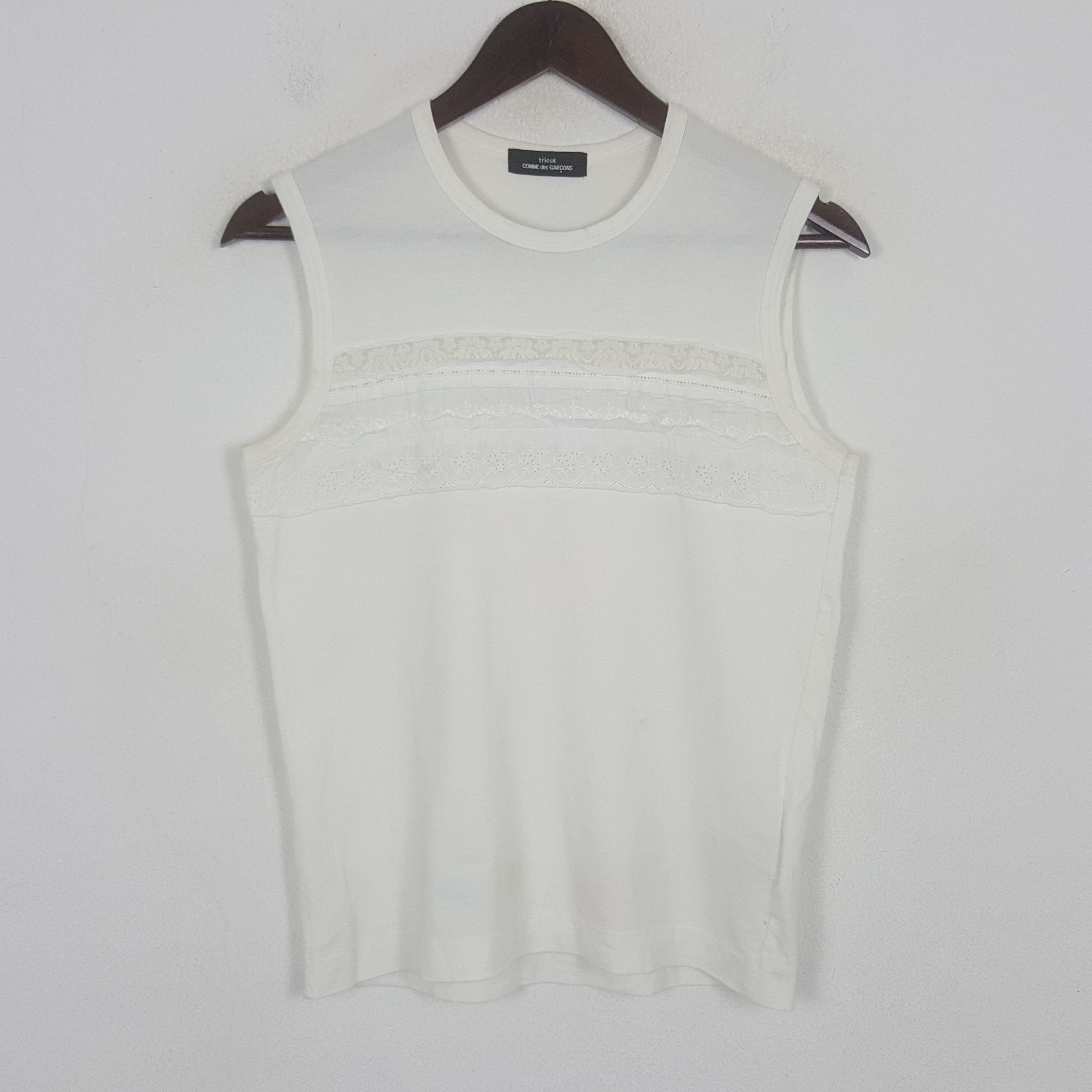 Tricot Comme des Garcons Vintage Tricot Comme des Garcons Japanese Tank Shirt Size S / US 4 / IT 40 - 1 Thumbnail