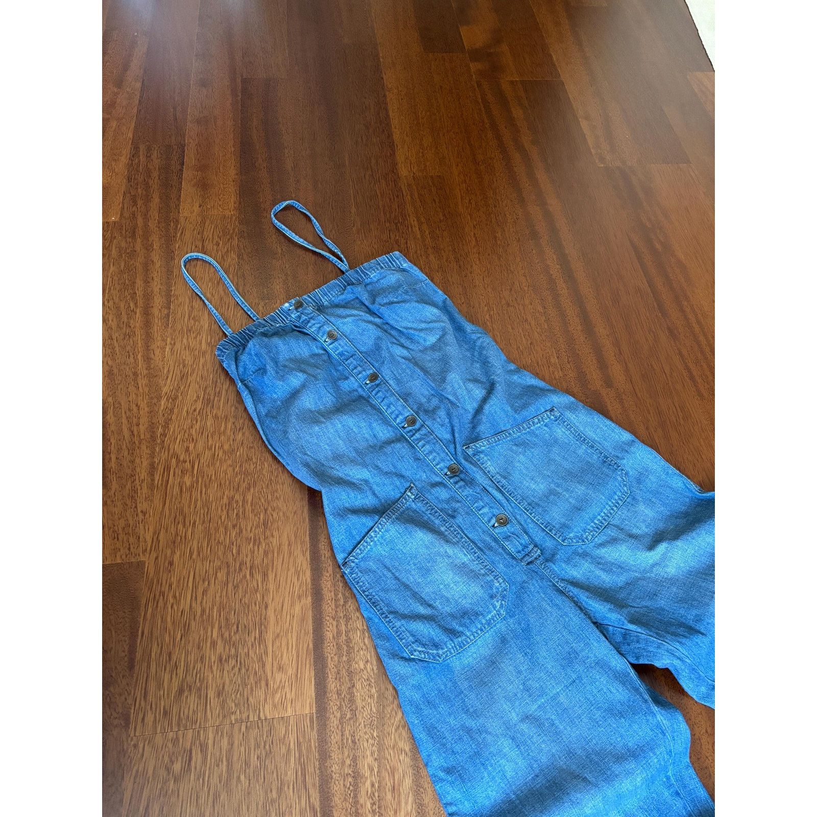 Japanese Brand × Levi's × Levi's Vintage Clothing Levi’s Denim Jumpsuit M 100% Cotton Anchor Patch Vintage Size 27" / US 4 / IT 40 - 7 Thumbnail