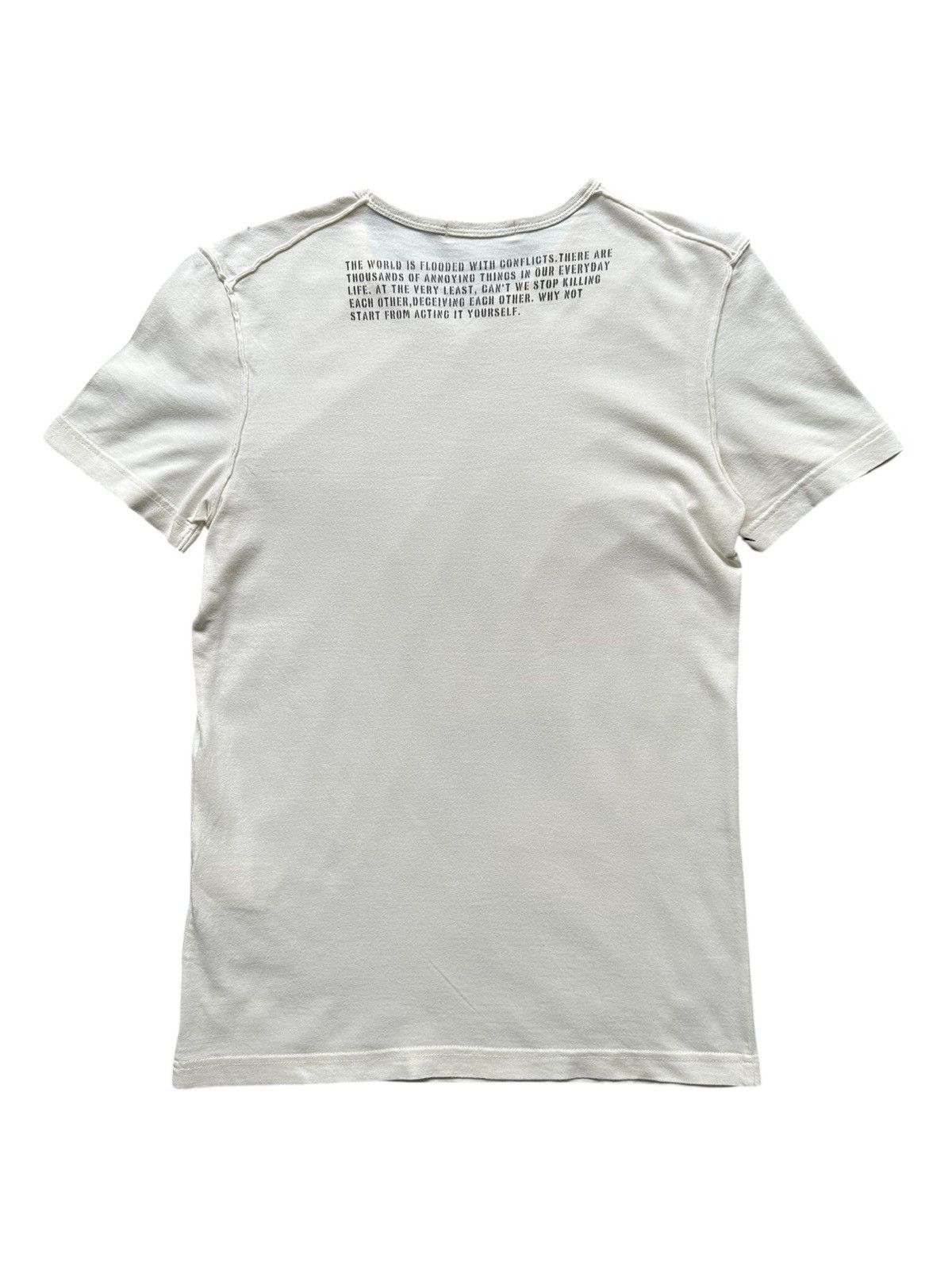Japanese Brand SS2010 Buona Giornata '' Stop war '' tee Size US S / EU 44-46 / 1 - 5 Thumbnail