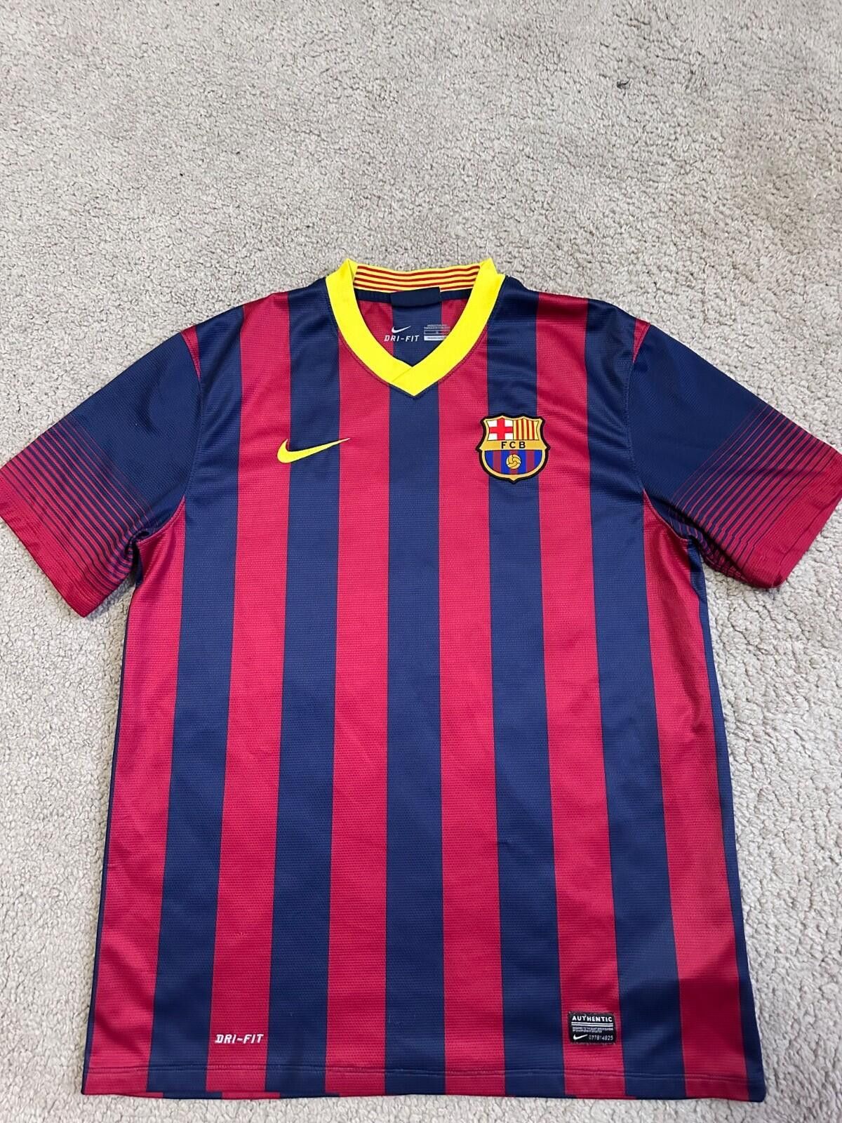 Nike BARCELONA 2013 2014 HOME FOOTBALL SHIRT SOCCER JERSEY NIKE Size US L / EU 52-54 / 3 - 3 Thumbnail