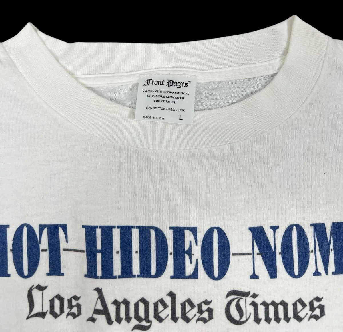 MLB 90s Vintage LA Doggers x The LA Times Front Pages tee Size US L / EU 52-54 / 3 - 7 Thumbnail