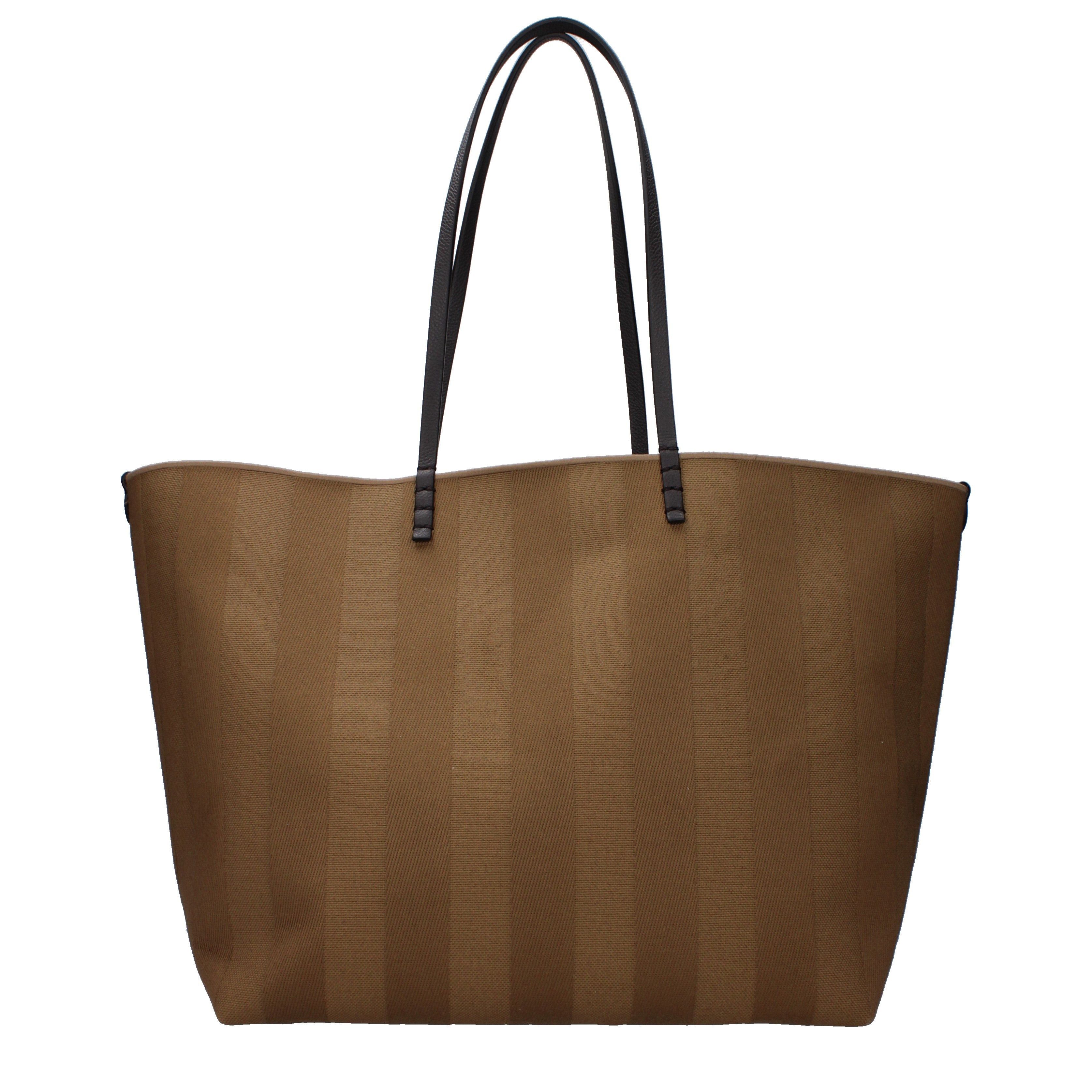 Fendi Shoulder Bag In Fabric in Brown, Women's