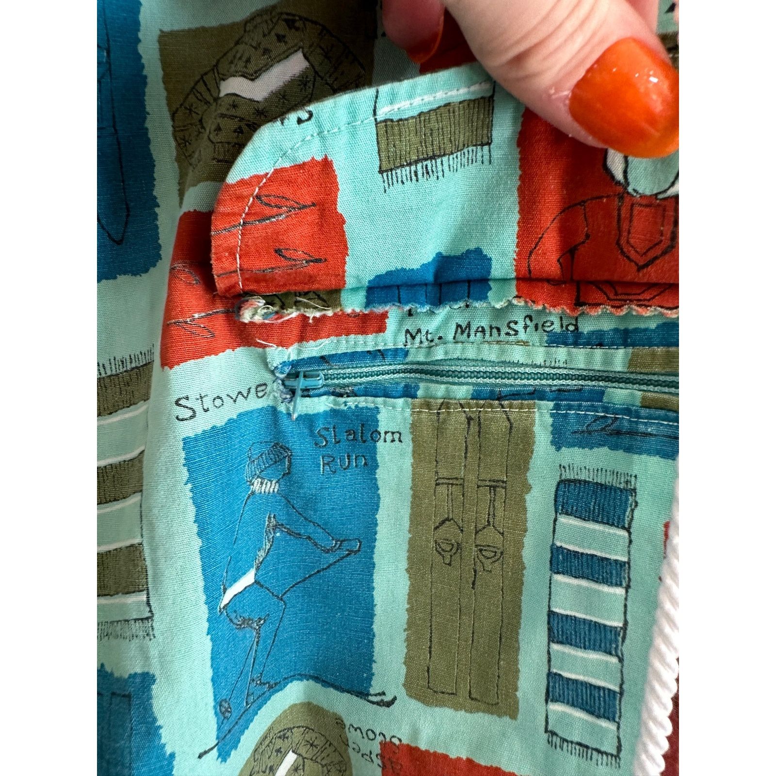 Other 60s Handmade Ski Theme Pullover Size US M / EU 48-50 / 2 - 9 Thumbnail