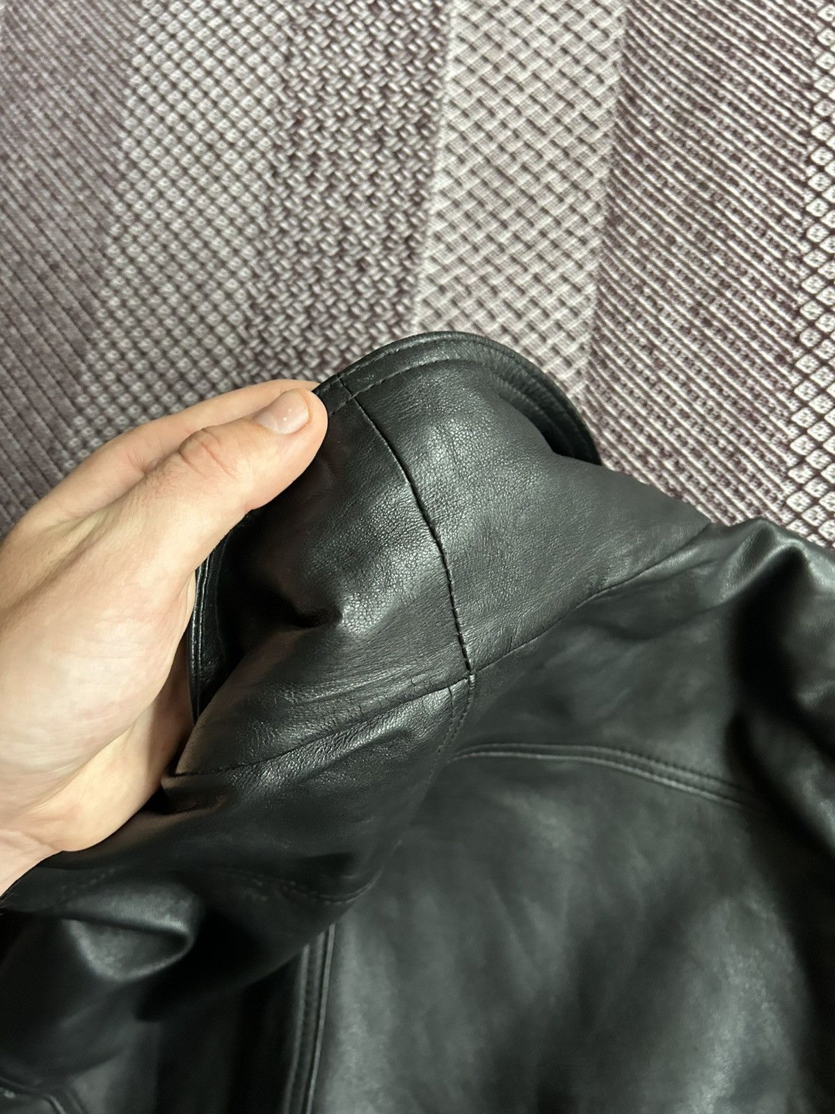 Angelo Litrico Vintage Leather Jacket Angelo Litrico Thrashed Solid Style Size US L / EU 52-54 / 3 - 18 Thumbnail