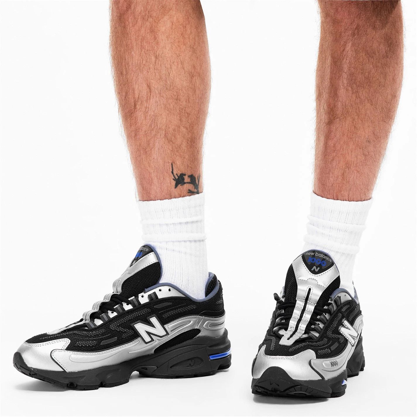New Balance o1g2r1mq0426 1000 Sneakers in Black/Silver Size US 10 / EU 43 - 3 Thumbnail