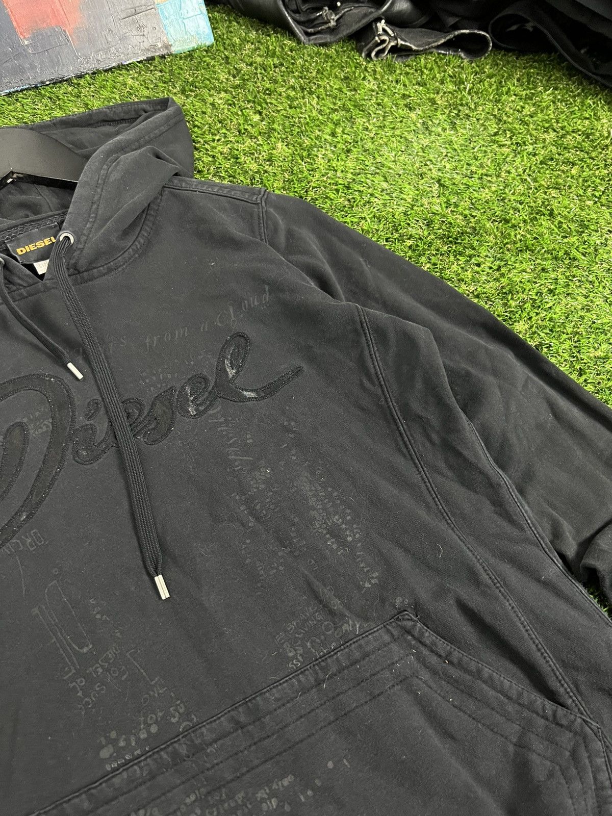 Diesel Vintage 90s Diesel Hoodie Logo Size US M / EU 48-50 / 2 - 3 Thumbnail