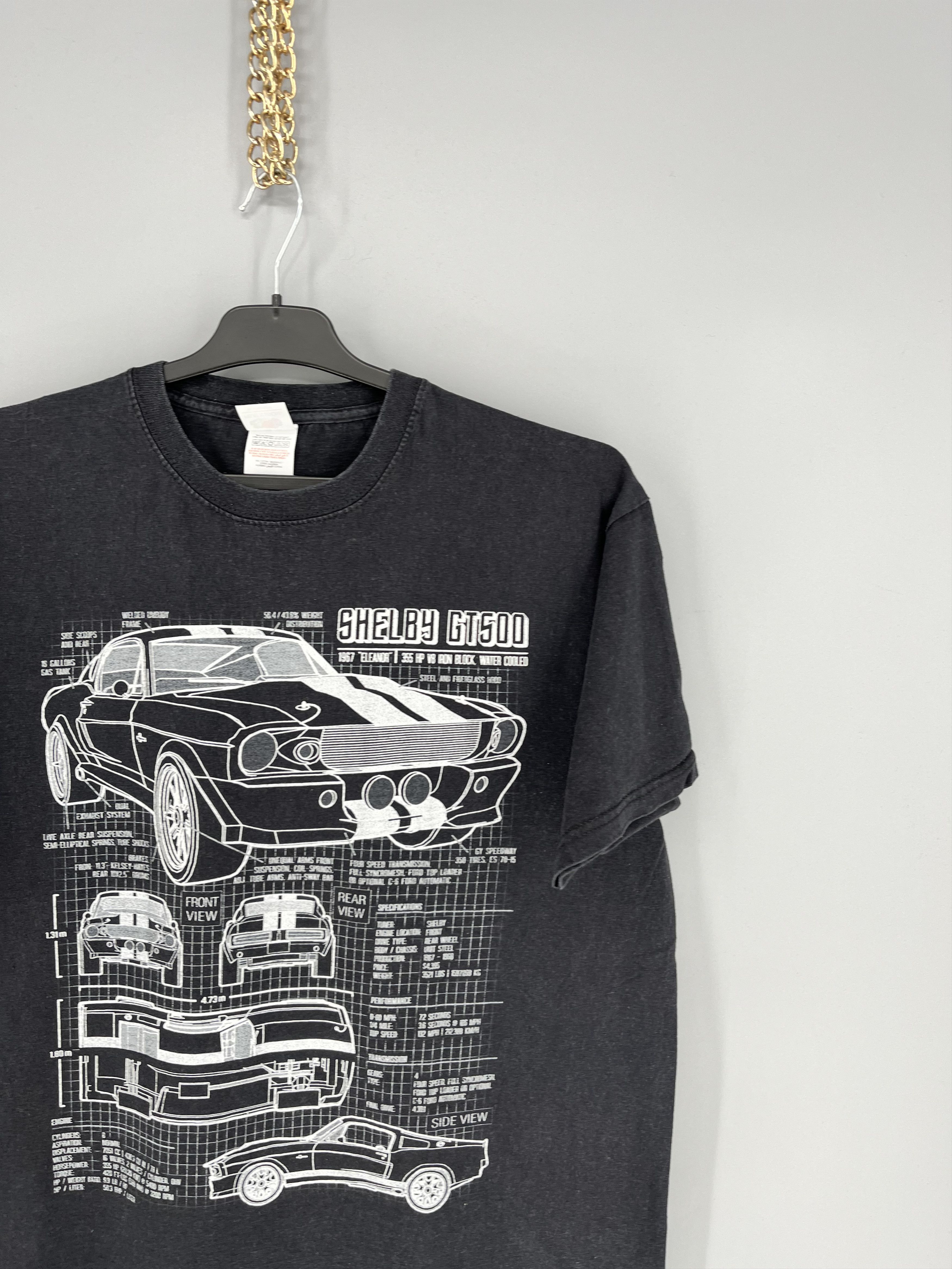 Vintage ➕ =Vintage Y2K Cool Fade Shelby GT500 Muscle Car T-Shirt USA Size US L / EU 52-54 / 3 - 5 Thumbnail