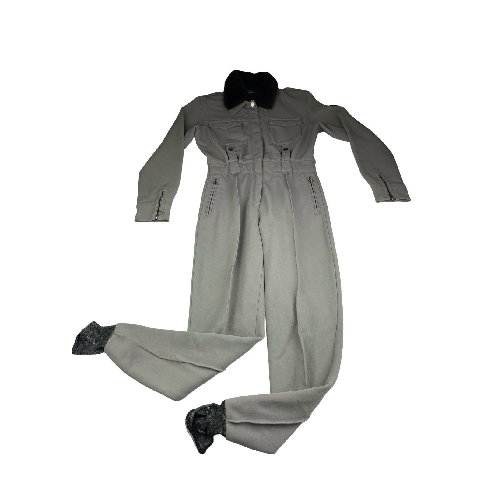 Other VTG Post Card Women's Alpine Fur Collar Ski/Snow Suit Beige Size L / US 10 / IT 46 - 2 Thumbnail