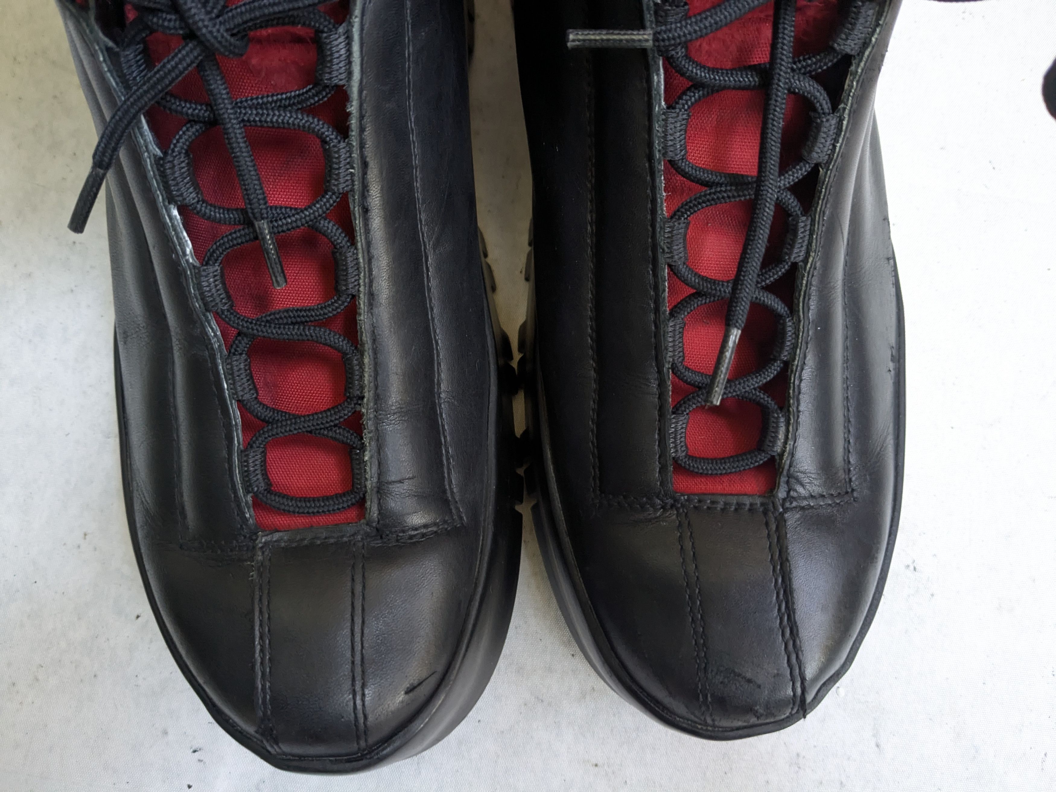 Prada Prada Boots Black Red 10 High Tops Leather Y2K Size US 10 / EU 43 - 3 Thumbnail