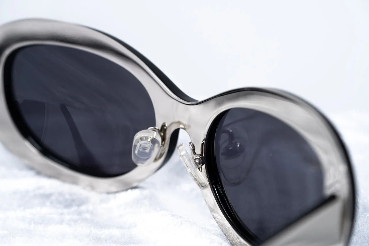 Yohji Yamamoto Yohji Yamamoto Sunglasses Cat Eye Black and Grey Size ONE SIZE - 10 Thumbnail