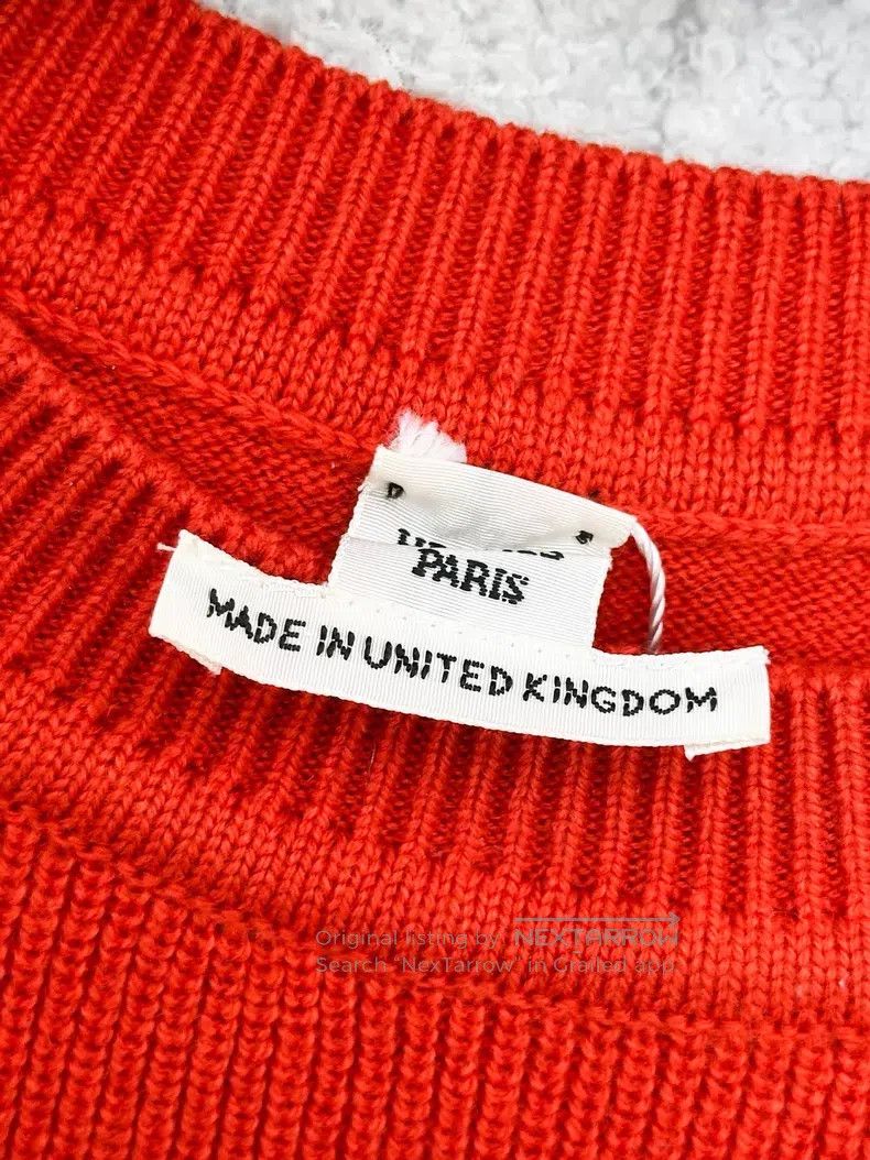 Hermes Hermes Red Cashmere Knit Short Sleeve Top Size M / US 6-8 / IT 42-44 - 5 Thumbnail