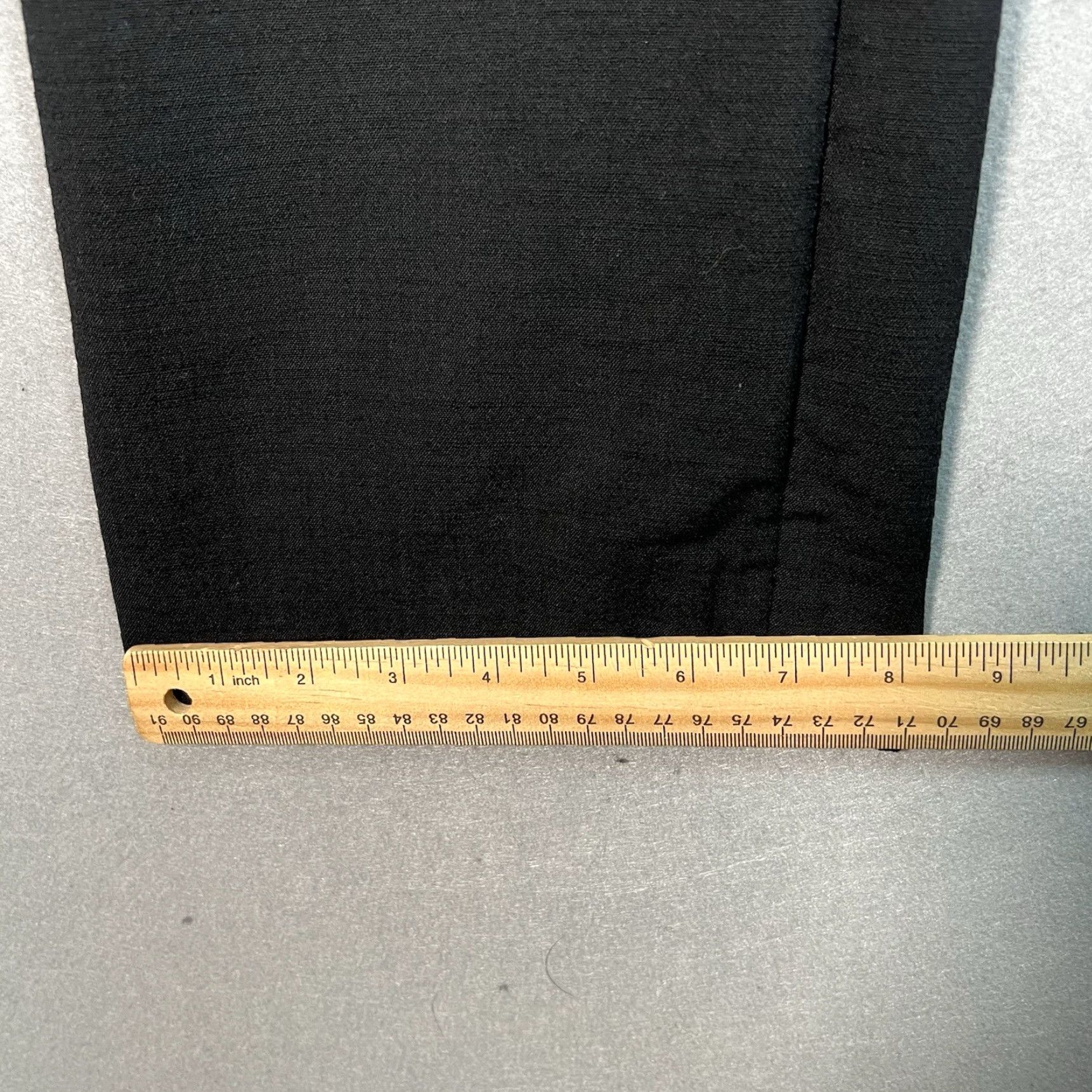 Cos COS Dress Pants Womens 8 Black Straight Leg Stretch Elastic Waist Twill Flat Front Business Casual Travel Size 30" / US 8 / IT 44 - 5 Thumbnail