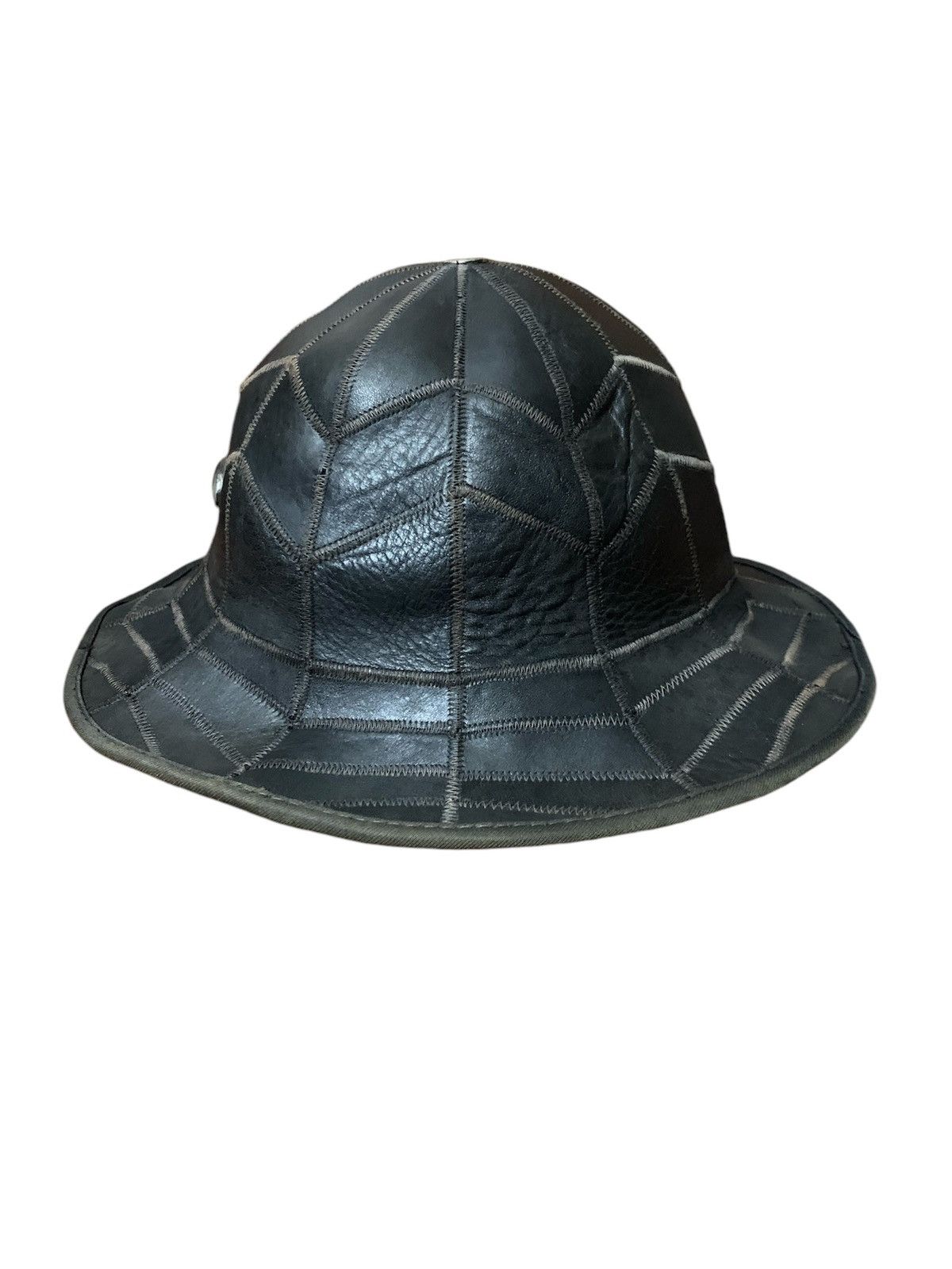 Vintage Rare leather bucket hat Size ONE SIZE - 1 Thumbnail
