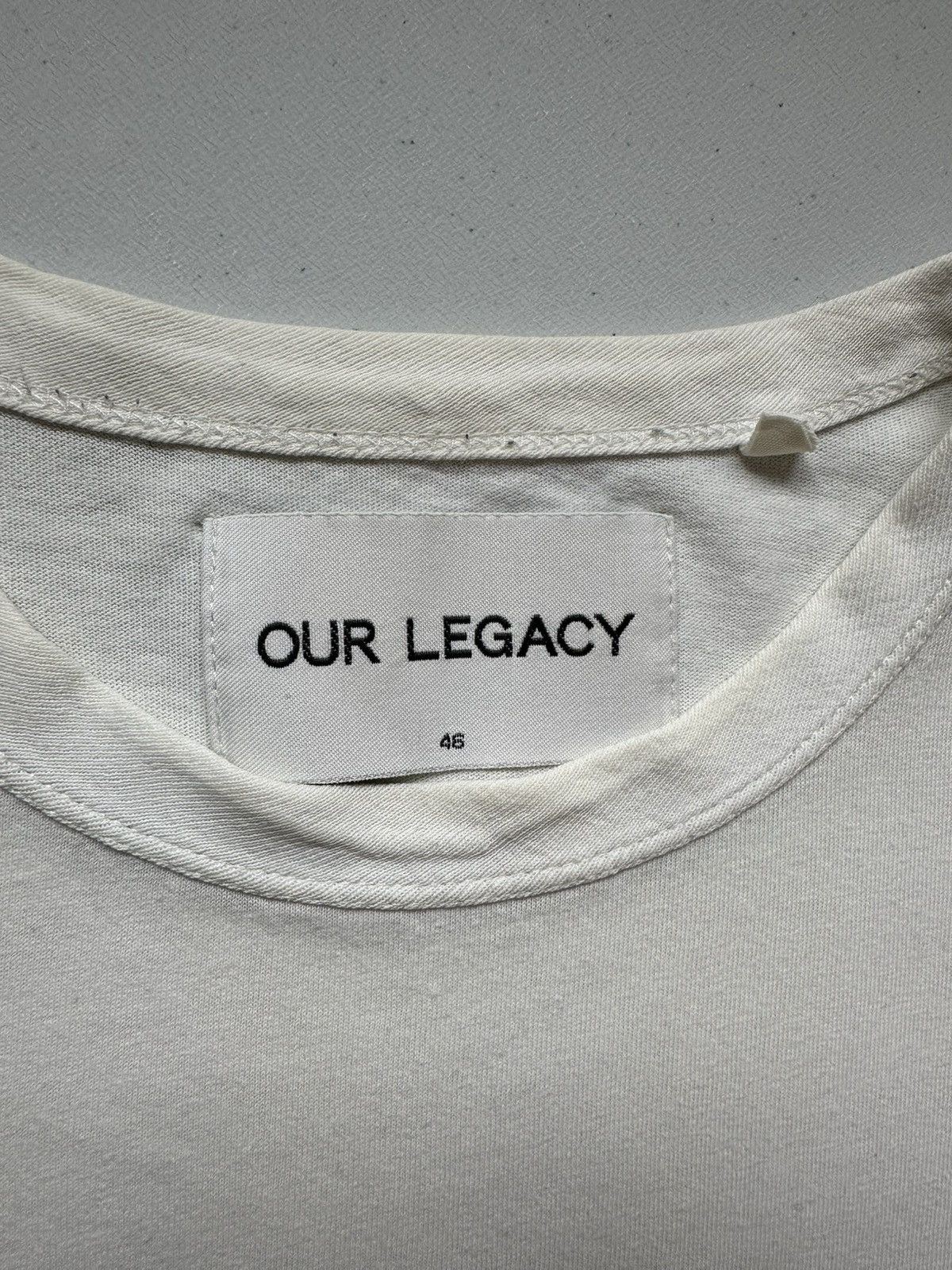 Our Legacy Our Legacy White Army Jersey Tee Size US S / EU 44-46 / 1 - 4 Thumbnail