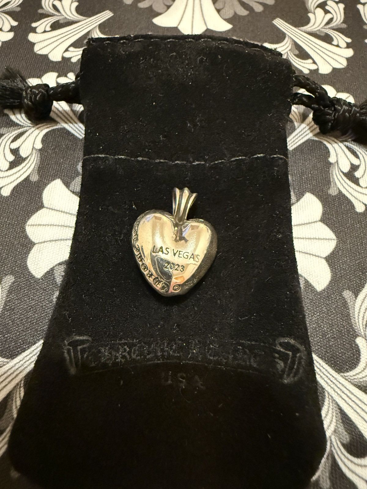 Chrome Hearts Chrome Heart. Silver Heart Pendant❤️ 💯Authentic Size ONE SIZE - 2 Thumbnail
