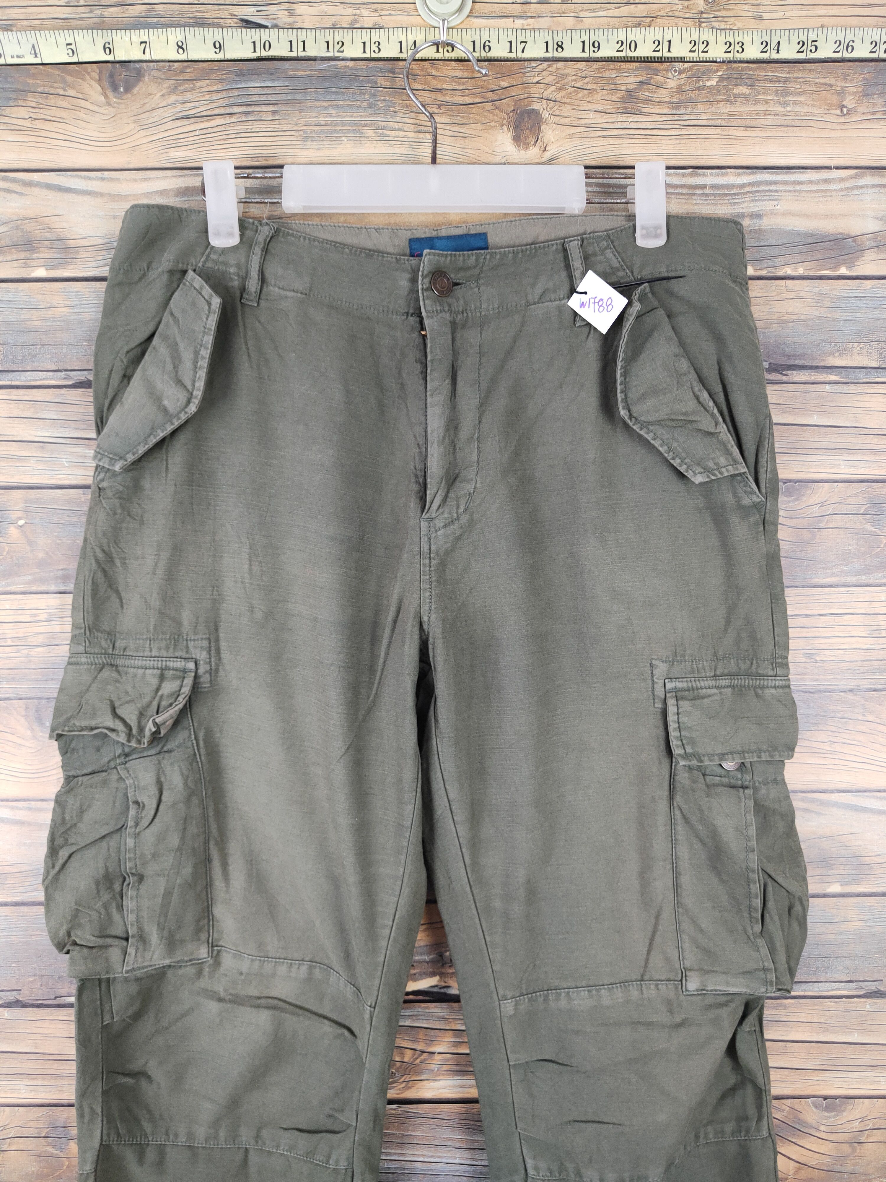 RAGEBLUE Rageblue Green Multipocket Tactical Cargo Pants #W1788 Size US 34 / EU 50 - 2 Thumbnail