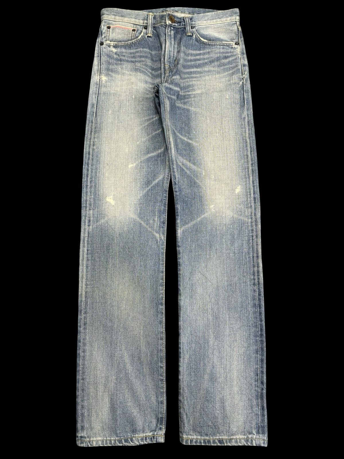 Edwin 💥Insane 90s Style💥Edwin 504ZX Slevedge Distressed Denim F538 Size US 31 - 1 Thumbnail