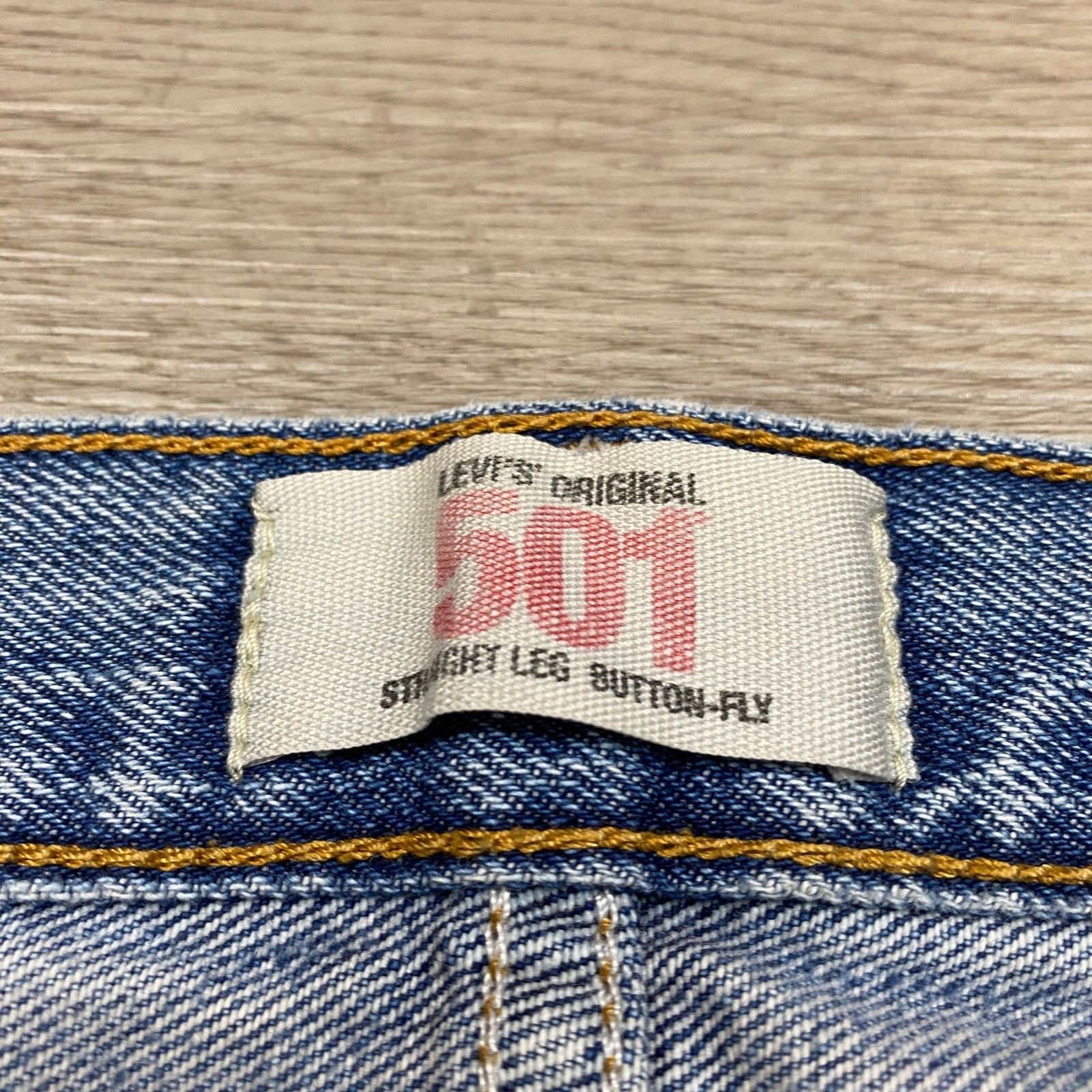 Levi's Vintage Y2K Levi's 501 Straight Leg Button Fly Jeans 35x29 Size US 35 - 5 Thumbnail