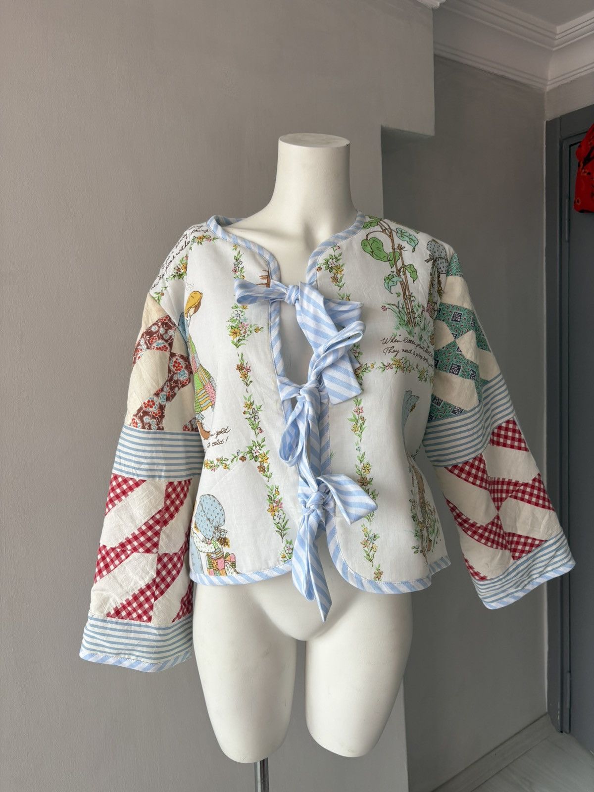 Vintage Patchwork jacket made in bangkok Size ONE SIZE - 5 Thumbnail