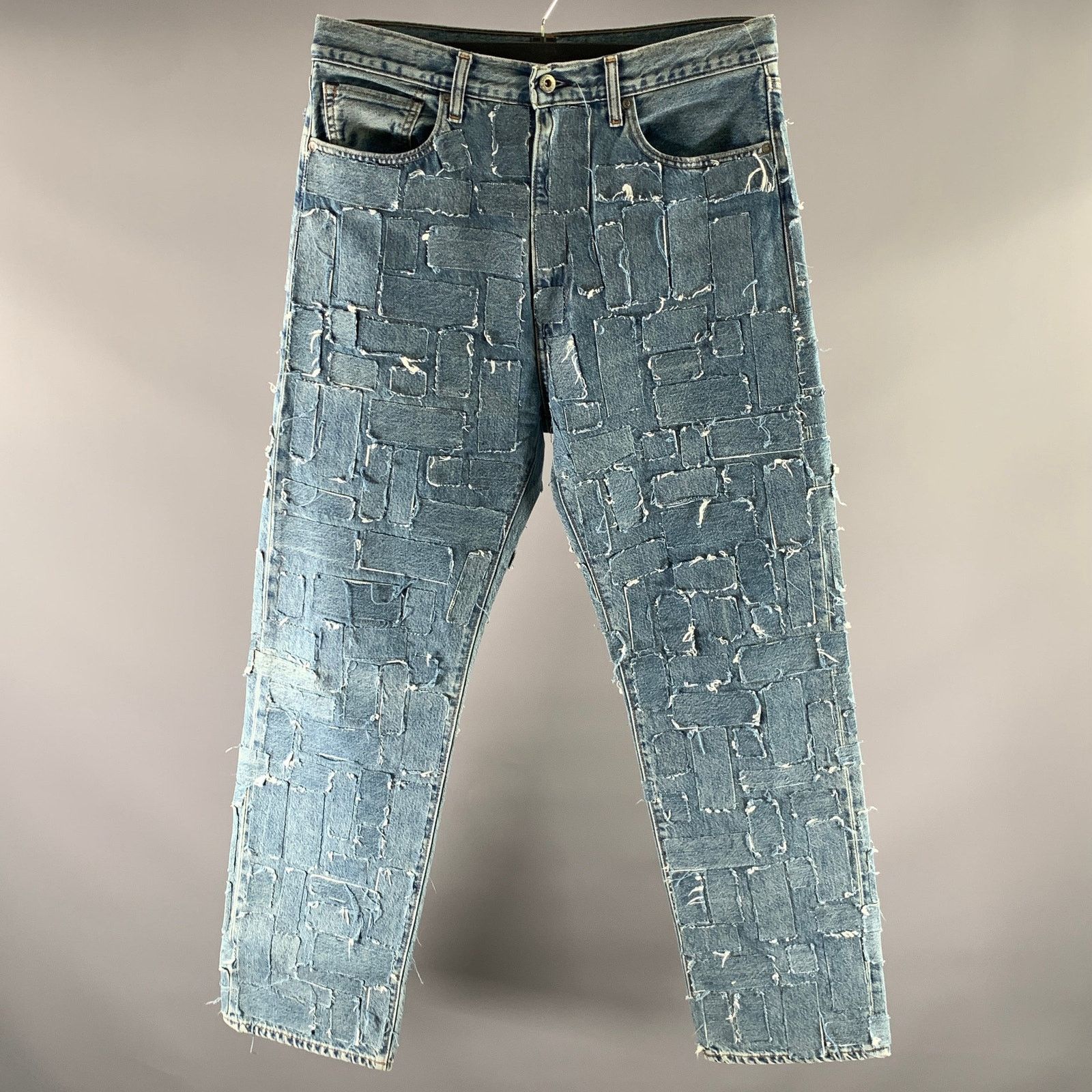 Levi's LEVI'S Size 32 Blue Organic Cotton Patchwork Jeans Size US 32 / EU 48 - 1 Thumbnail