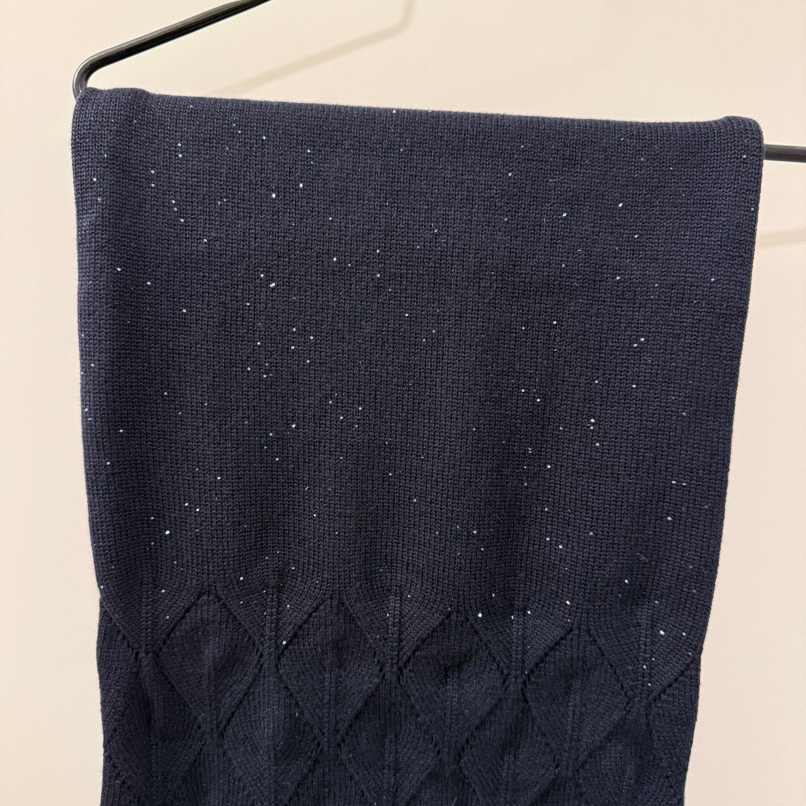 Loro Piana $1400 NWT Loro Piana Navy Baby Cashmere & Silk Blend Scarf Size ONE SIZE - 4 Thumbnail