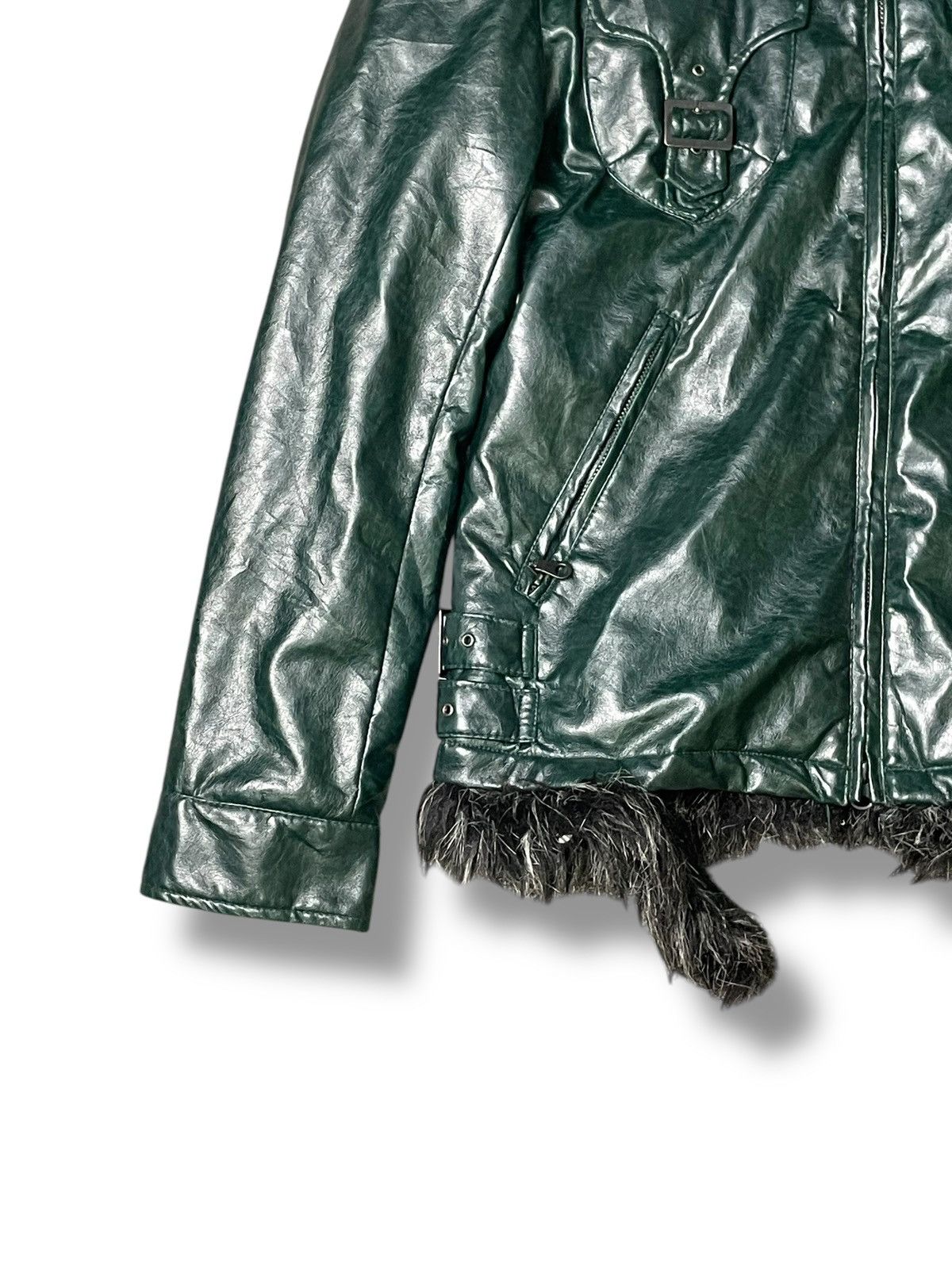If Six Was Nine × Japanese Brand × Le Grande Bleu (L.G.B.) Ignition Brand Fur Leather Jacket (53) Size US XXS / EU 40 - 5 Thumbnail