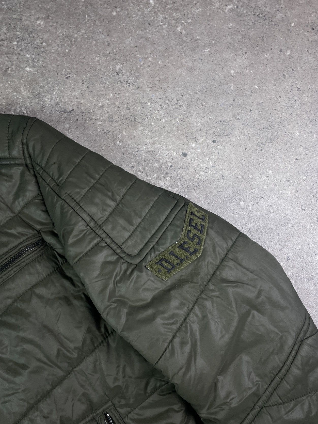 Diesel × Vintage Vintage Y2K diesel Military down Puffer Bomber jacket Size US M / EU 48-50 / 2 - 2 Thumbnail