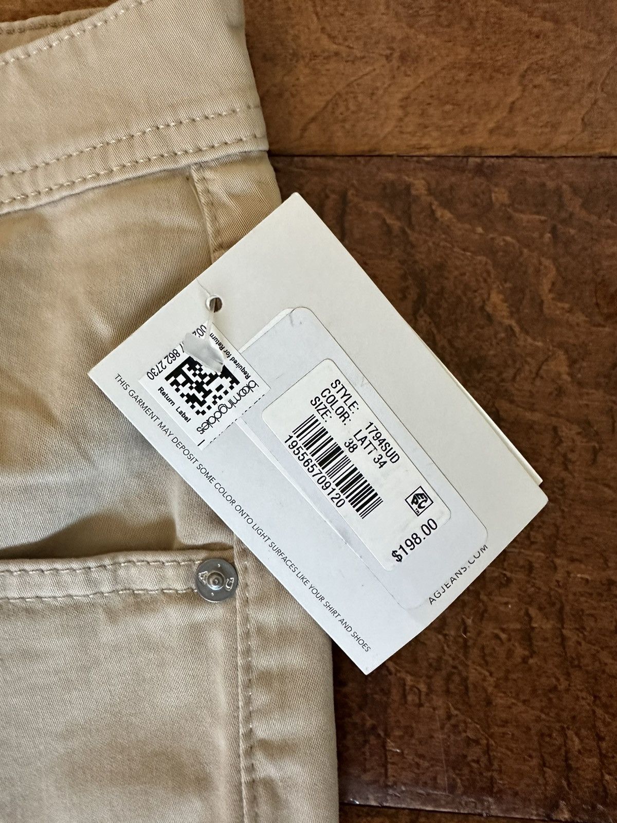 AG Adriano Goldschmied AG Everett Slim Straight Pants - NEW w/ Tags Size US 38 / EU 54 - 2 Thumbnail