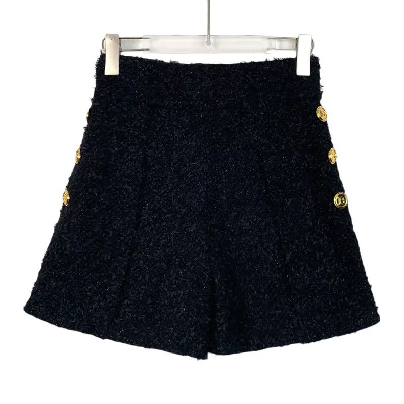 Balmain Balmain Black Cotton Women's Shorts 0089 Size 22" - 1 Thumbnail