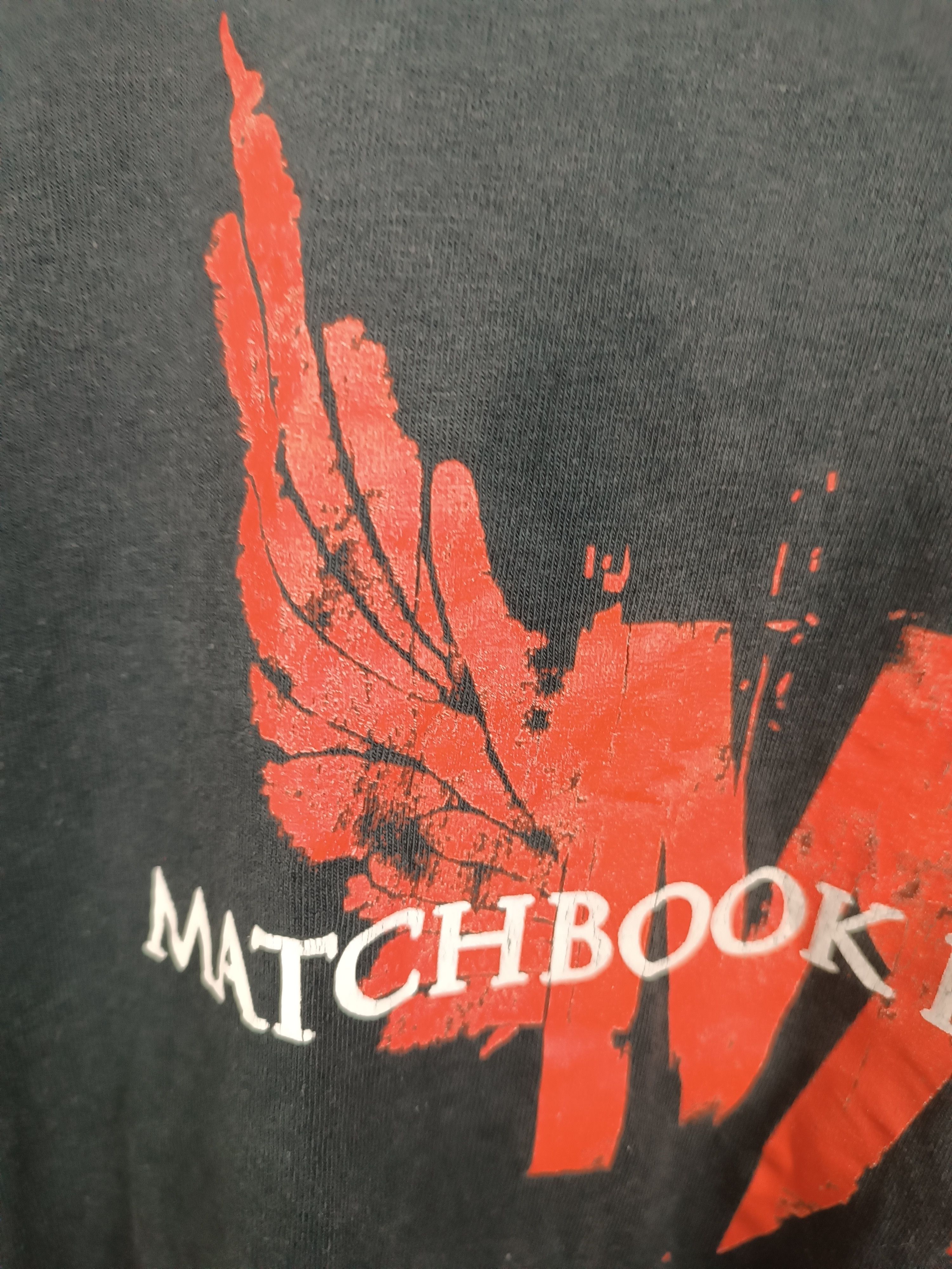 Band Tees THRASHED FADED VINTAGE 2000s MATCHBOX ROMANCE CROP y2k rufio Size US M / EU 48-50 / 2 - 5 Thumbnail