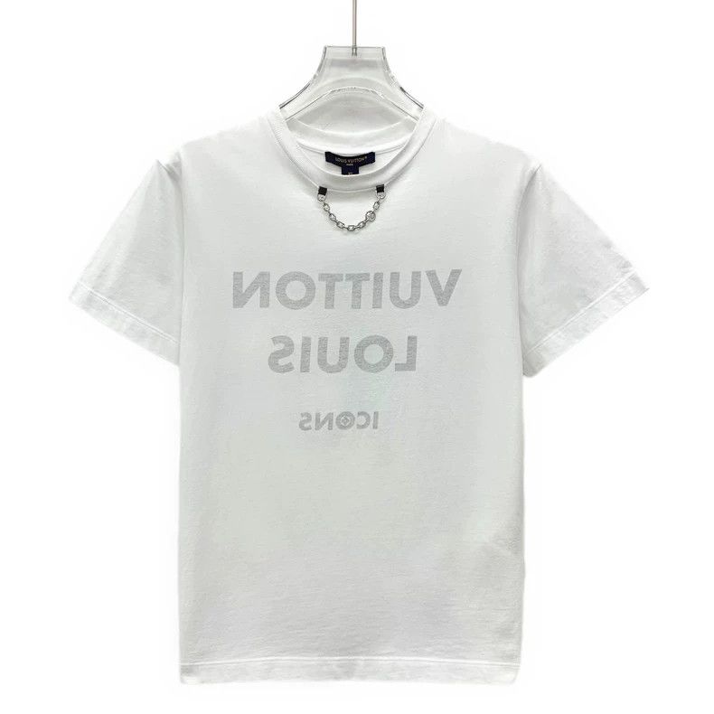 Louis Vuitton Louis Vuitton 23 white monogrammed printed chain cotton ro Size XS / US 0-2 / IT 36-38 - 1 Thumbnail
