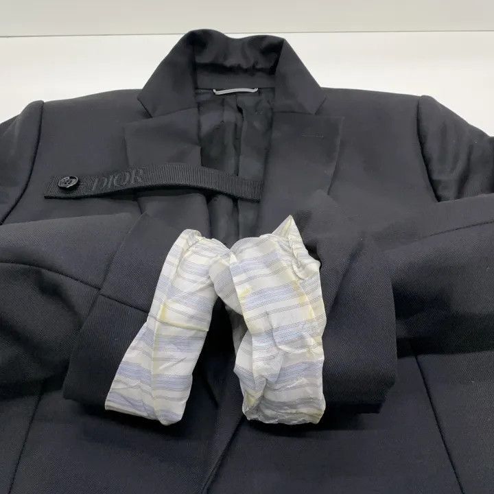 Dior Dior Dior Black Slim Fit Wool Blazer 0079-2507 Size US L / EU 52-54 / 3 - 7 Thumbnail