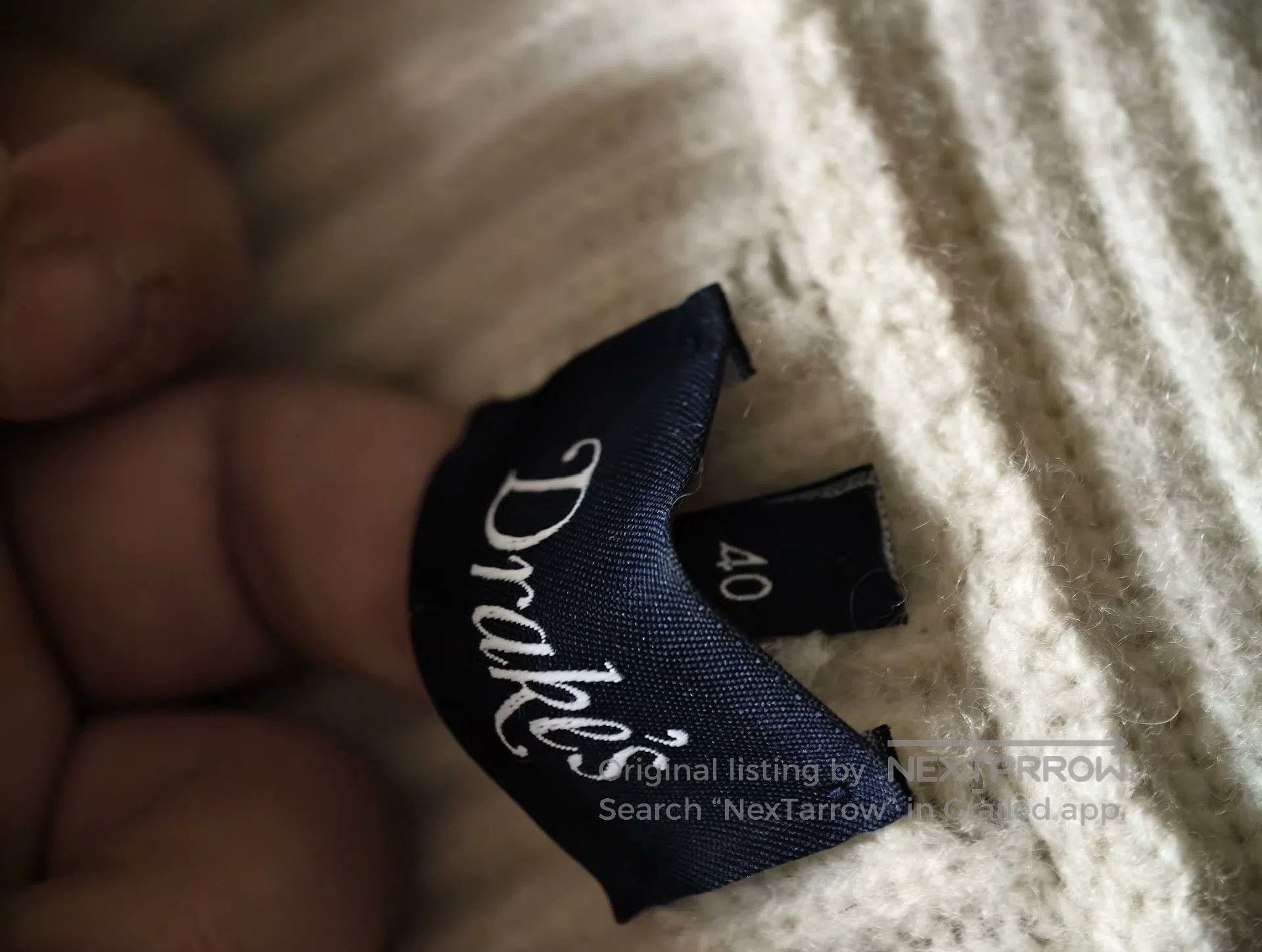 Drake's Drakes Virgin Wool Shawl Collar Sweater. Size US XXS / EU 40 - 7 Thumbnail