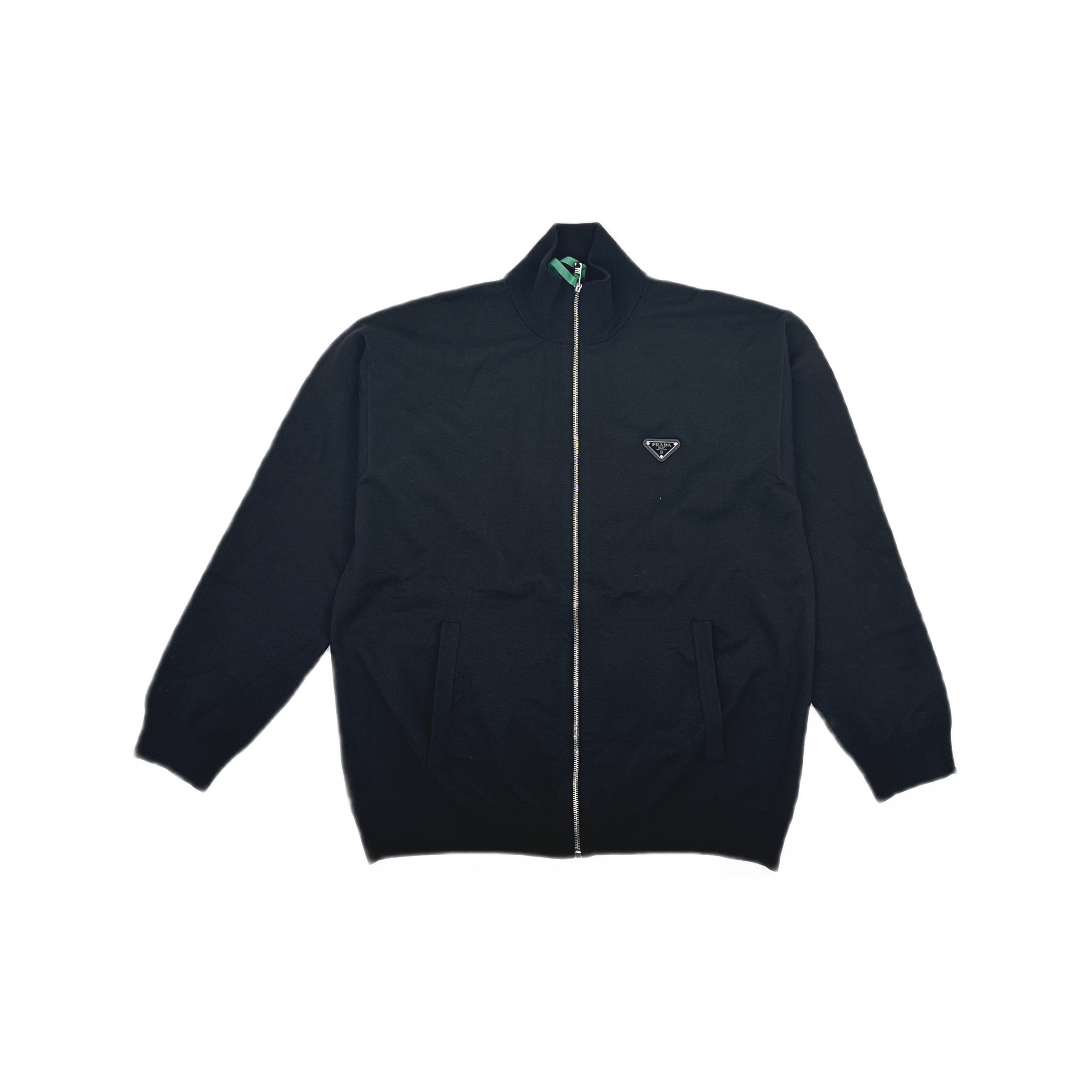 Prada Prada Logo Patch Zip-Up Cardigan Size M Size US M / EU 48-50 / 2 - 1 Thumbnail