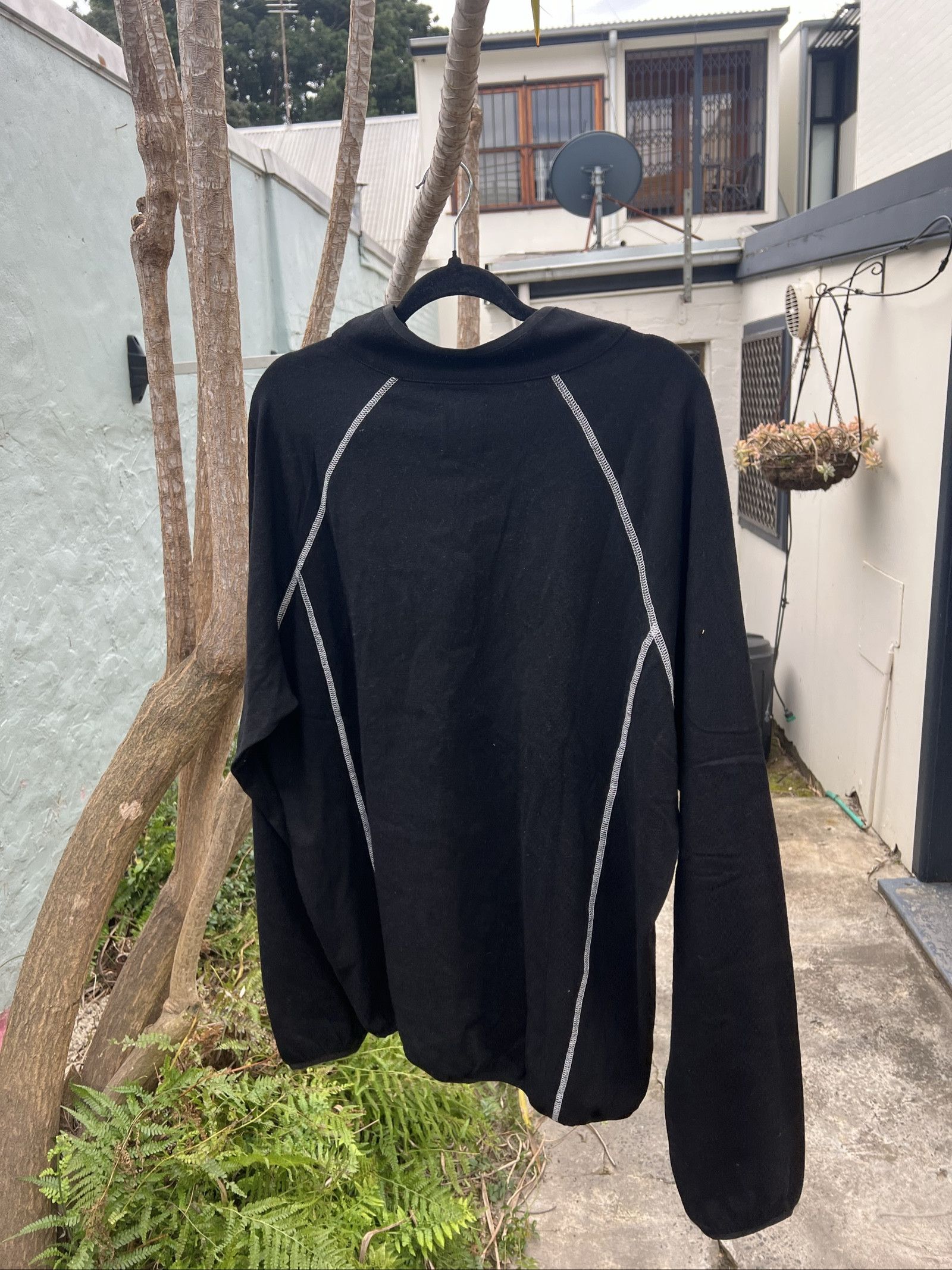 Roa Black Mens Long Sleeve Half Zip Sports Top Large image 9