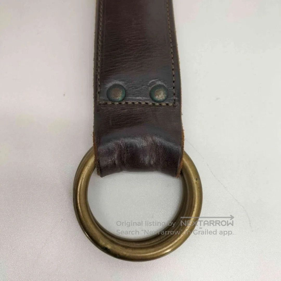 RRL Ralph Lauren RRL Vintage Italian Brown Leather Belt. Size ONE SIZE - 5 Thumbnail