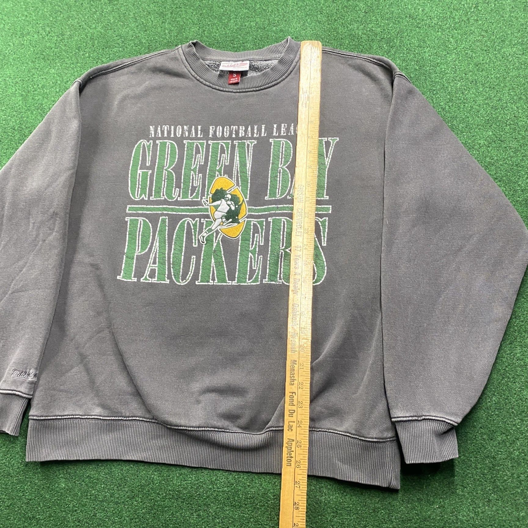 NFL VINTAGE Green Bay Packers Sweatshirt Mens S Gray Y2K NFL Football Sweater Size US S / EU 44-46 / 1 - 6 Thumbnail