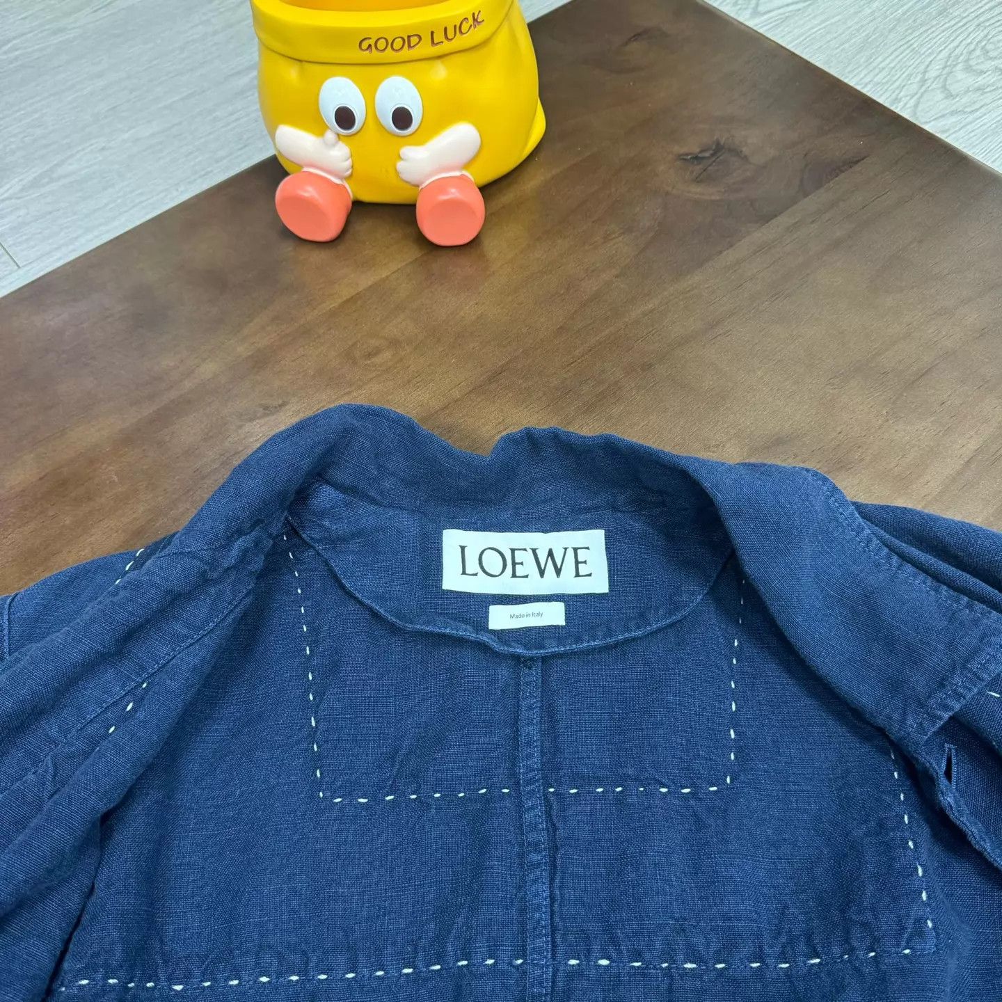 Loewe LOEWE Indigo Colorblocked Denim Jacket 46 Like New Size US S / EU 44-46 / 1 - 5 Thumbnail