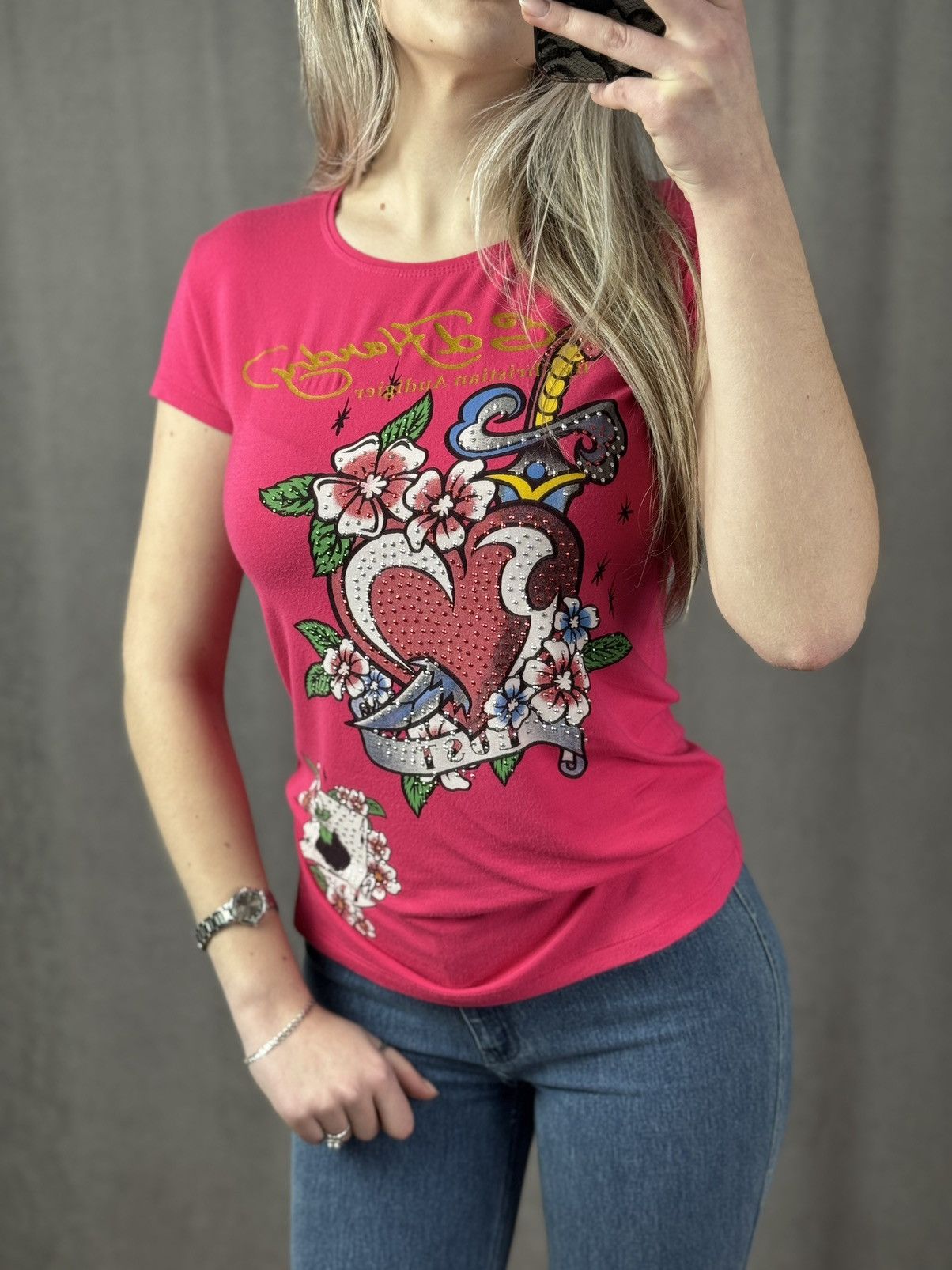 Christian Audigier Vintage Y2K t-shirt style Ed hardy Christian Audigier tee Size L / US 10 / IT 46 - 1 Thumbnail