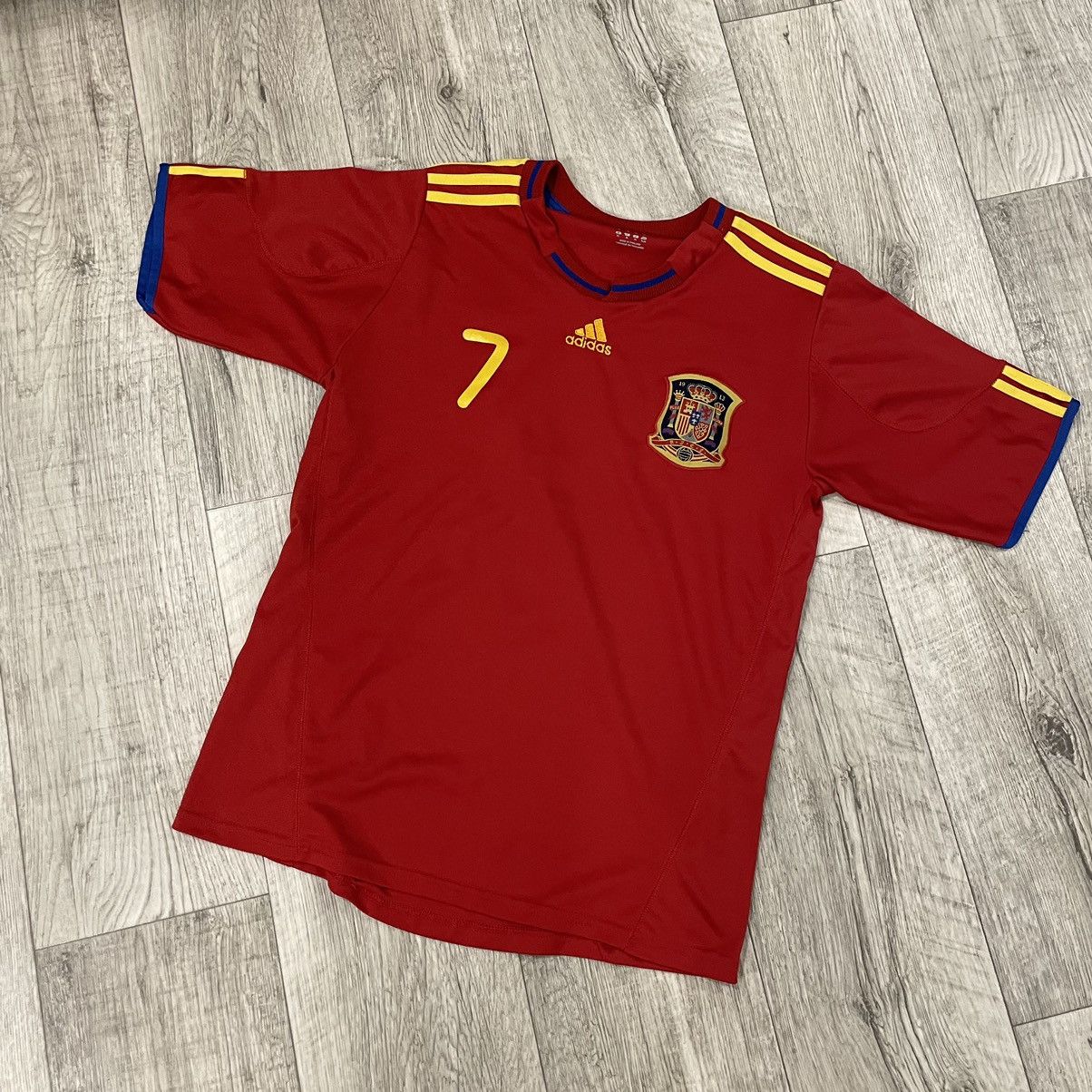 Vintage Adidas Spain 7 David Villa shirt tee jersey Size US M / EU 48-50 / 2 - 1 Thumbnail