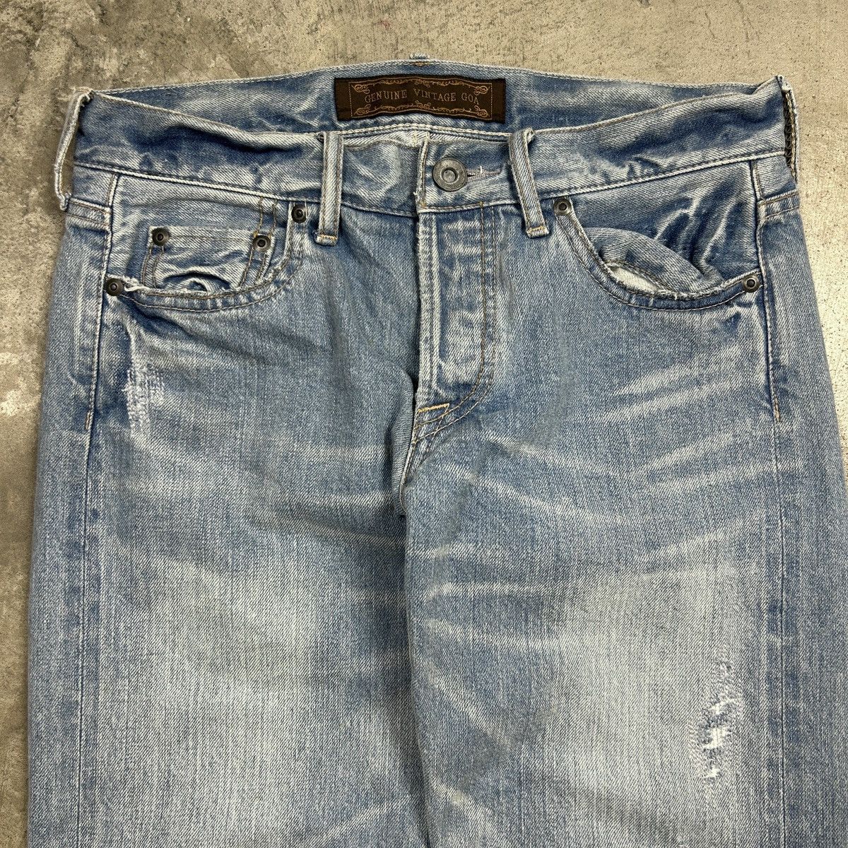 Japanese Brand genuine vintage g.o.a selvedge jeans Size US 30 / EU 46 - 16 Thumbnail