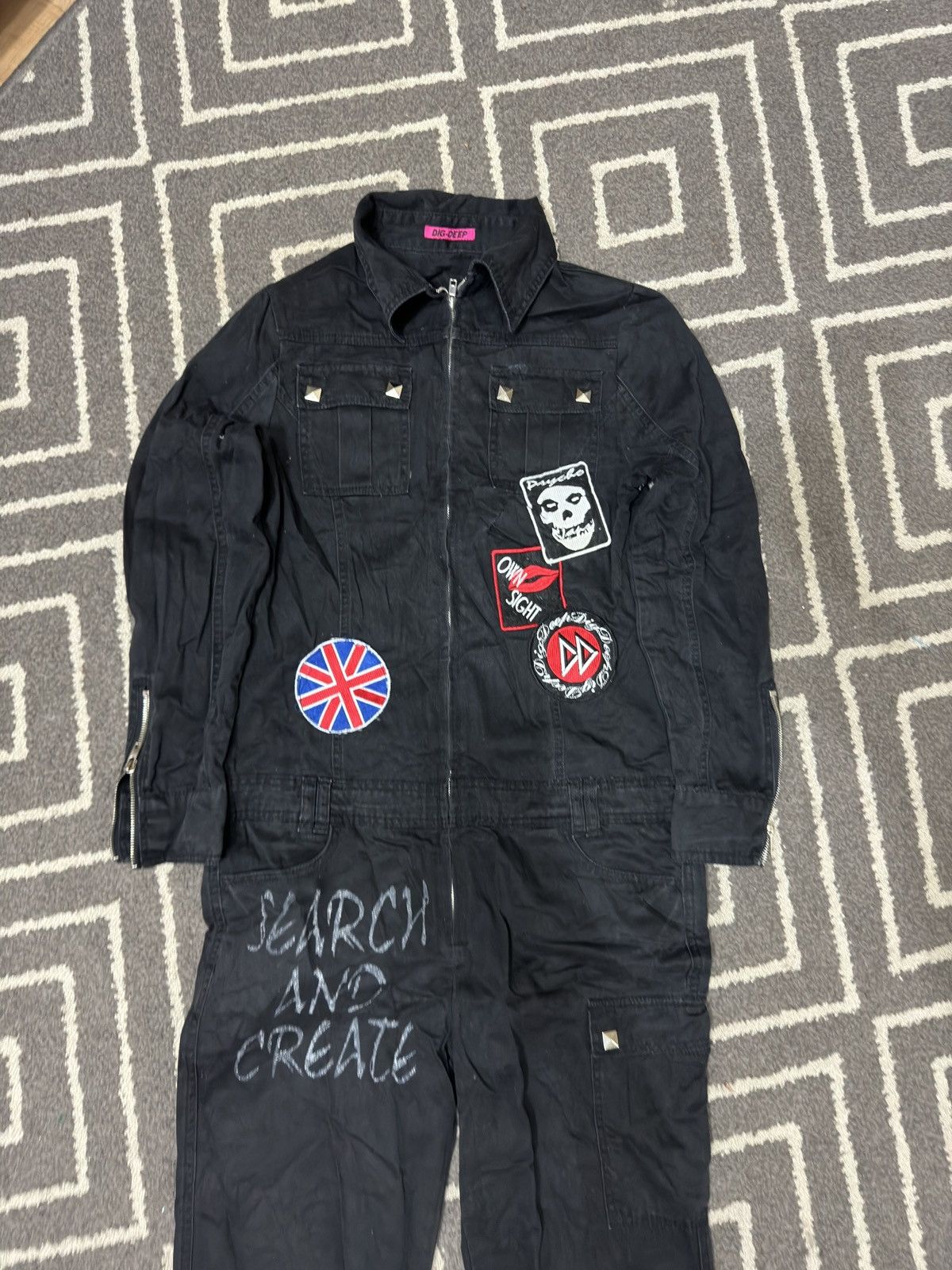 If Six Was Nine × Seditionaries DIG DEEP PUNK JUMPSUIT Size US 36 / EU 52 - 1 Thumbnail