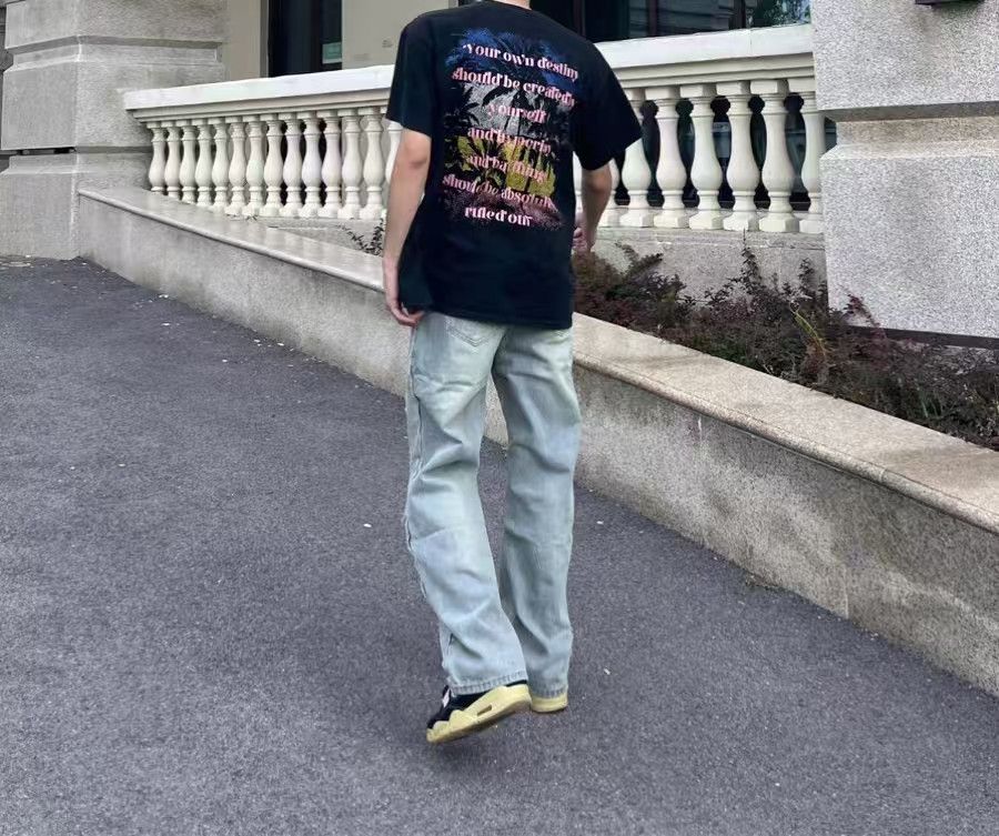 Japanese Brand × Vintage Hip Hop Vintage Washed Micro Flare Ripped Jeans Size 34 Size US 34 / EU 50 - 5 Thumbnail