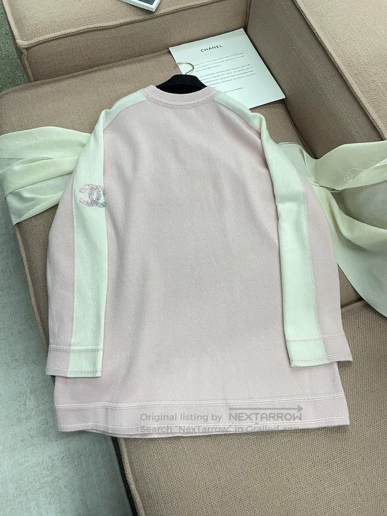 Chanel Chanel 24C pink and white colour block sequin double C log Size XXS / US 00 / IT 34 - 4 Thumbnail