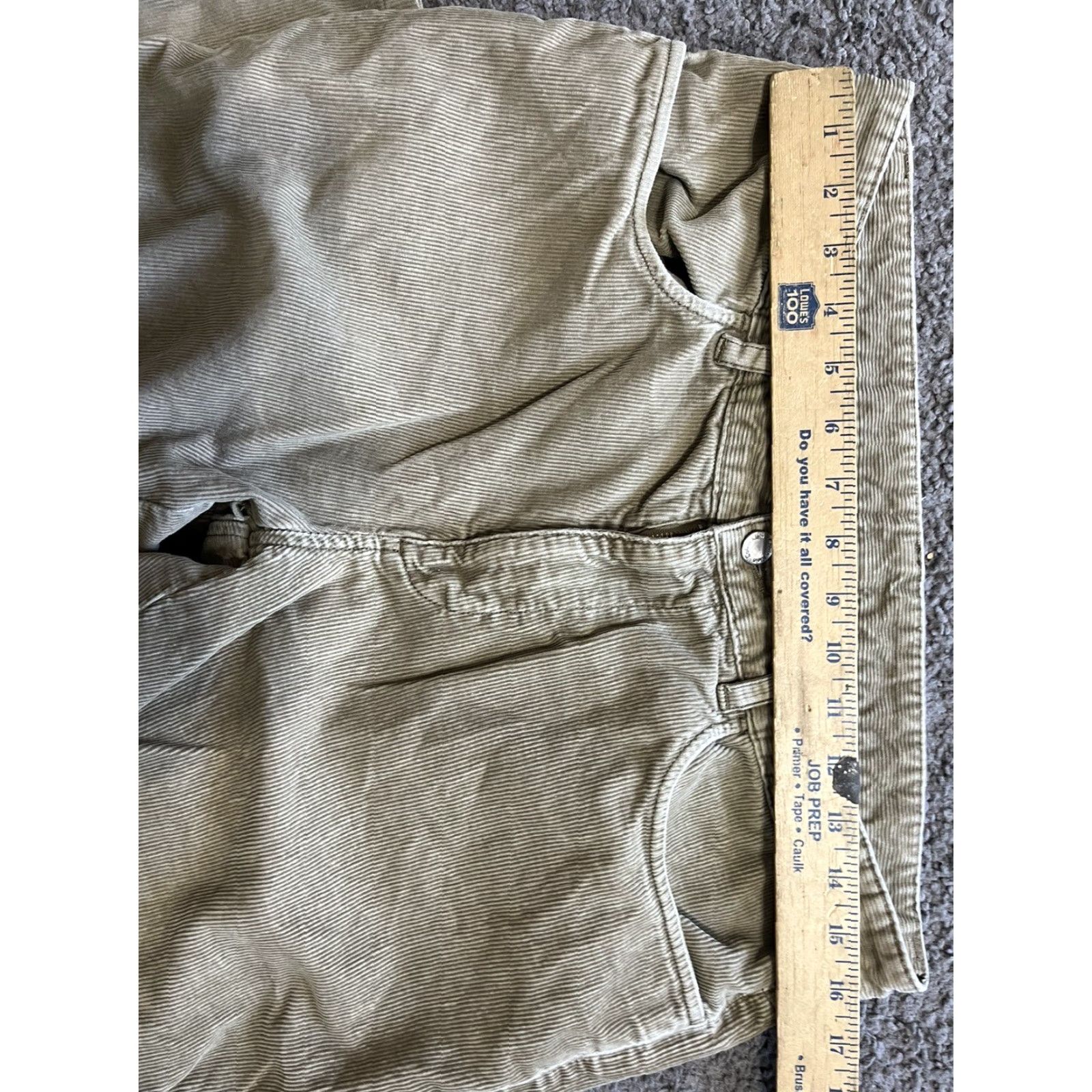 Calvin Klein Calvin Klein Chino Pants Mens 32x25 Brown Corduroy Straight Leg Classic Size US 32 / EU 48 - 7 Thumbnail