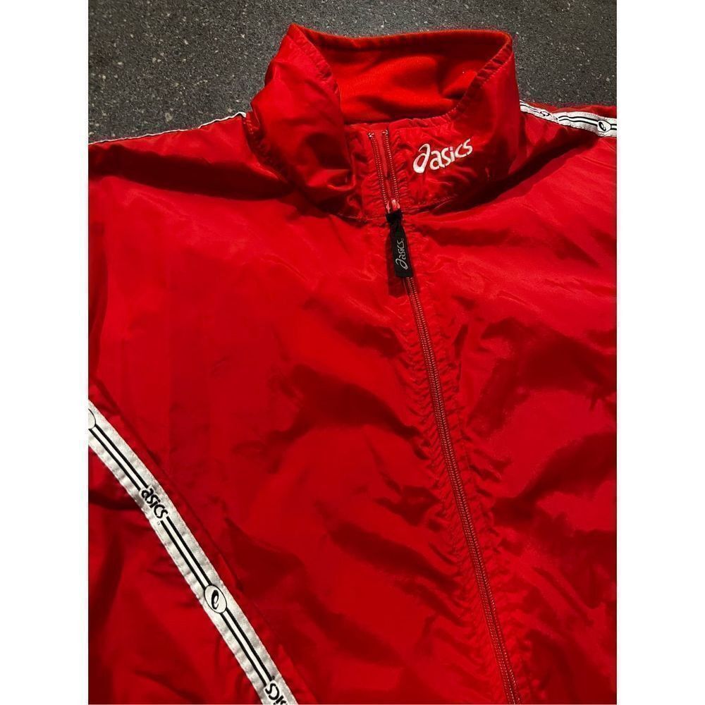 Asics Asics Red Windbreaker Jacket size Large Size US L / EU 52-54 / 3 - 10 Thumbnail