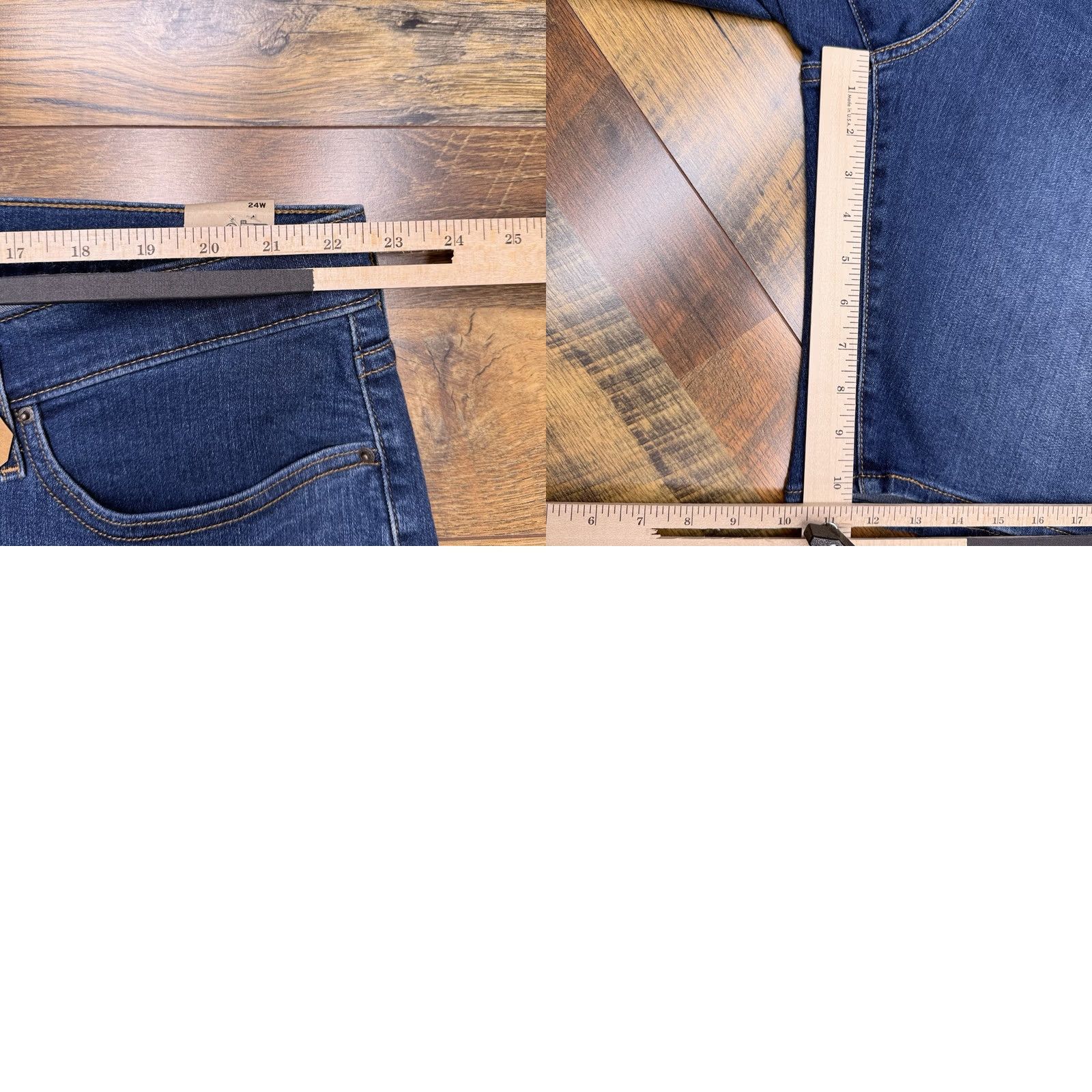 Levi's Levi's Bermuda Shorts Womens 24W Mid Rise Shaping Denim 5-Pocket Blue 10in Inseam Plus Size Size 42" / US 20 - 9 Thumbnail
