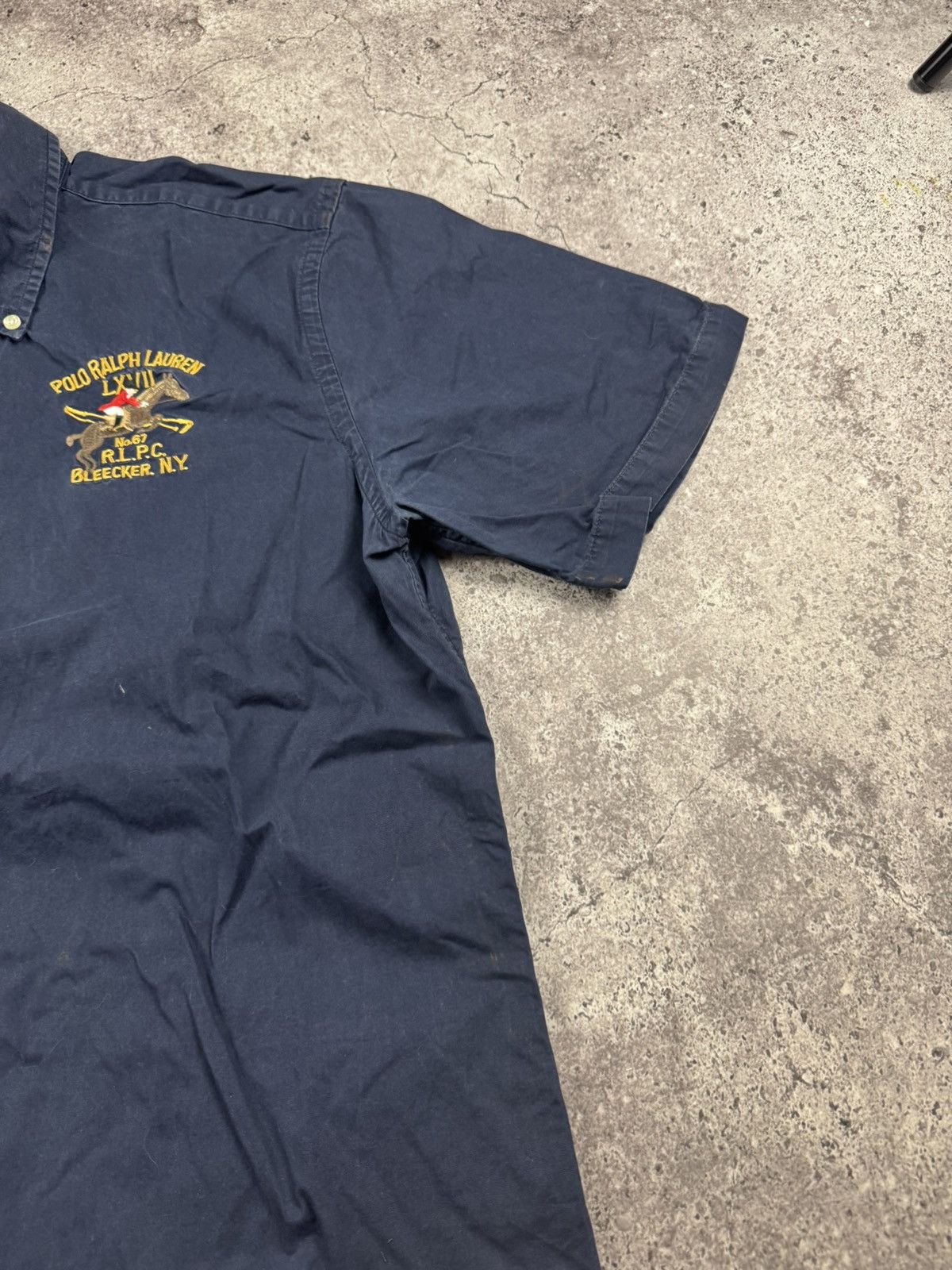 Polo Ralph Lauren Polo Ralph Lauren Bleecker NY Big Logo Casual Shirt ButtonUp Size US L / EU 52-54 / 3 - 3 Thumbnail