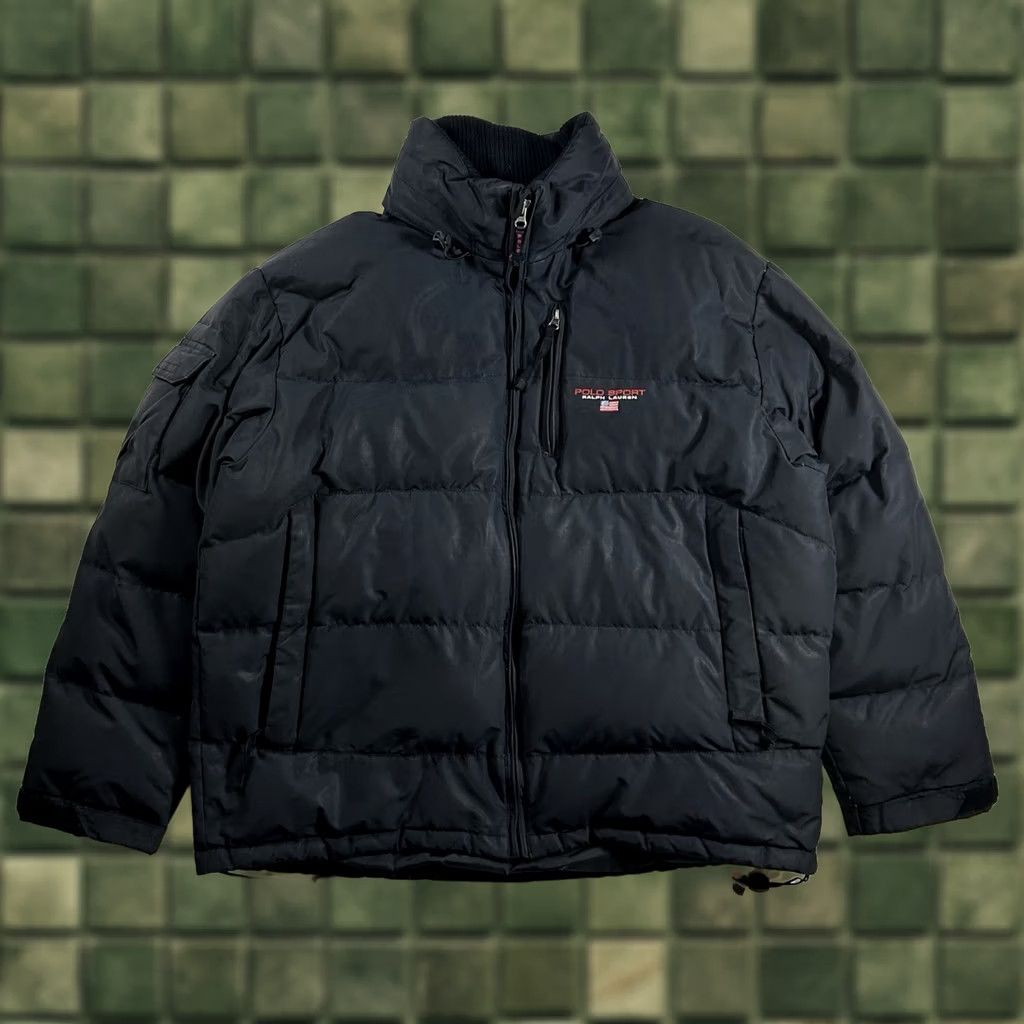 Vintage VINTAGE Polo Sport Ralph Lauren Down Puffer Jacket Mens 2XL Black As Is Had Wear Polo Ralph Lauren Sport Jacket Mens 2XL Black Size US XXL / EU 58 / 5 - 1 Thumbnail