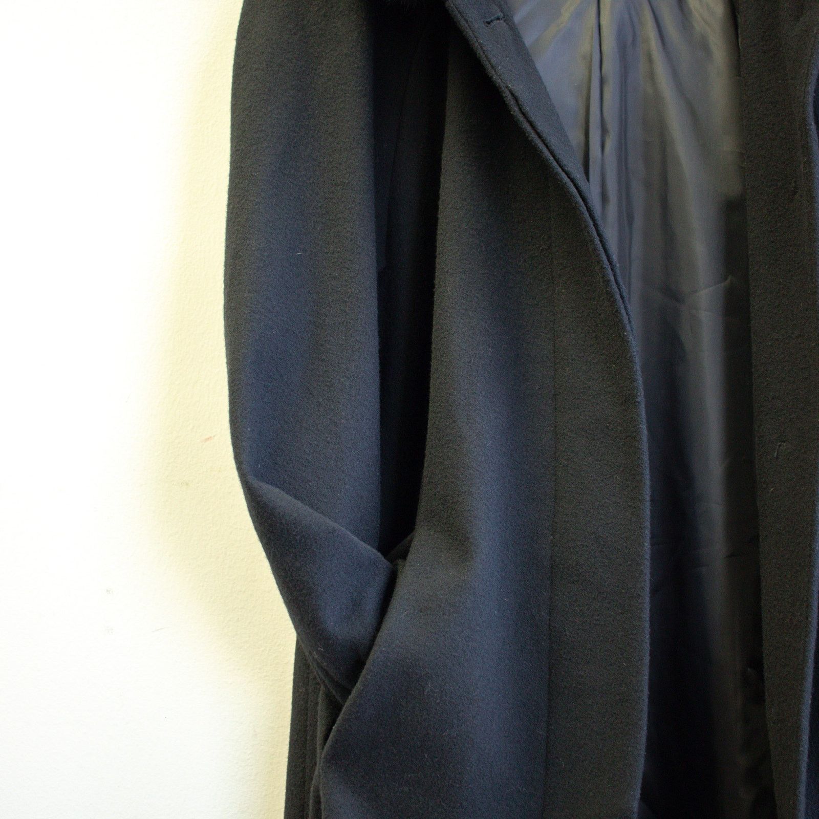 Vintage VTG Donny Brook Black Long Wool Coat with Fur Hood Size 12 Size XL / US 12-14 / IT 48-50 - 9 Thumbnail